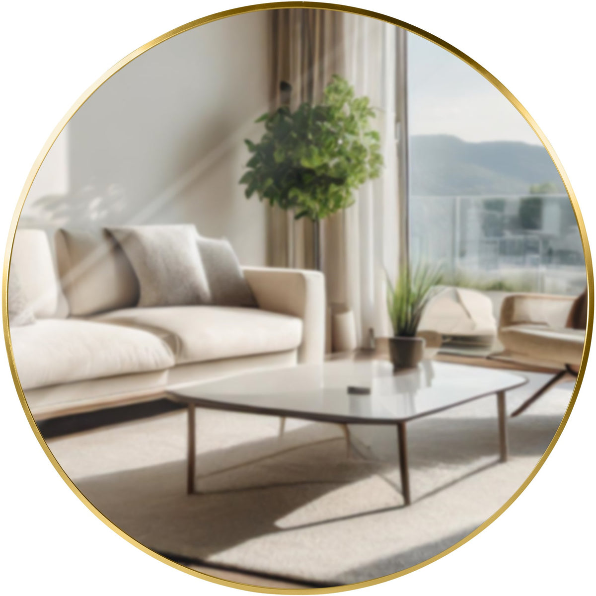 Wandspiegel Elsie XL gold glanz