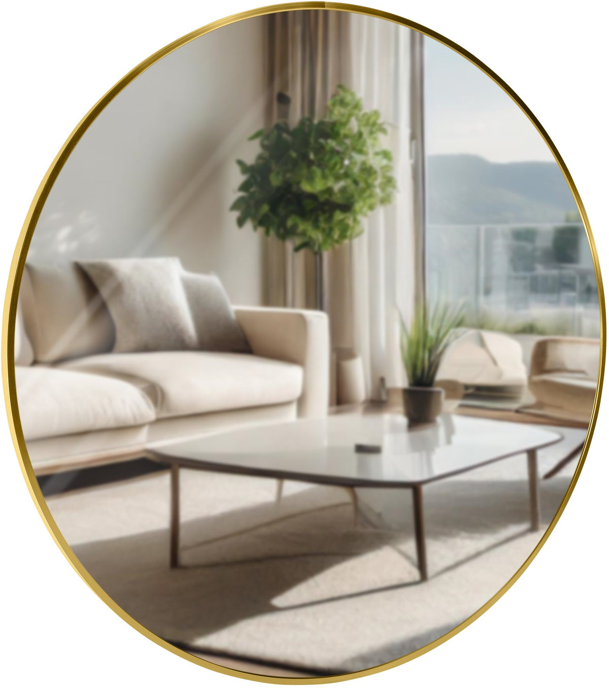 Wandspiegel Elsie XL gold glanz