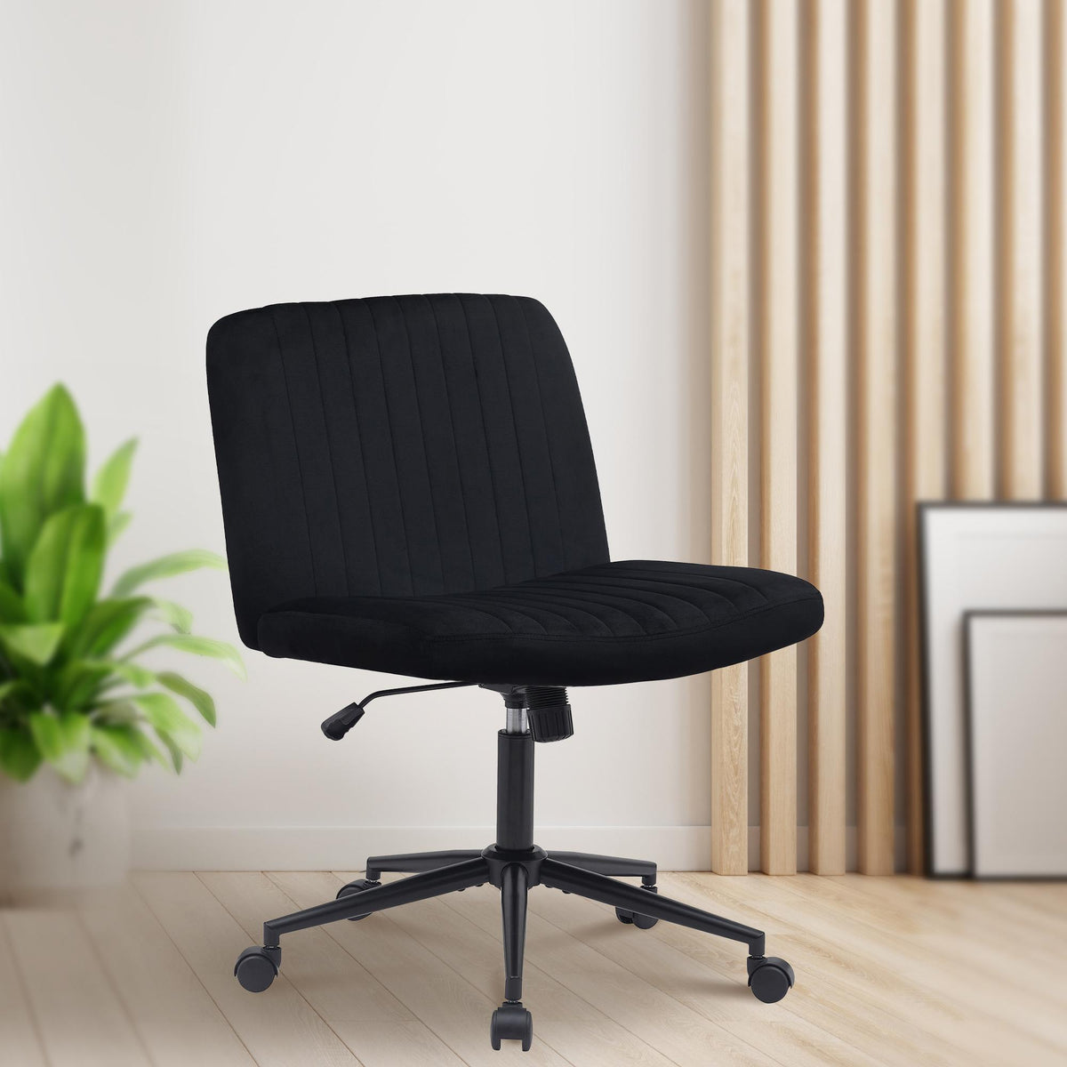 Bureaustoel Kingman zwart,Fluweel schwarz