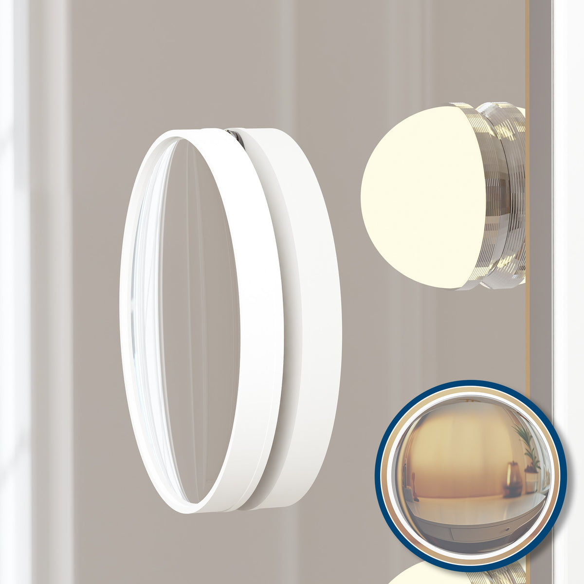Schminkspiegel Norlina ohne Bluetooth weiß