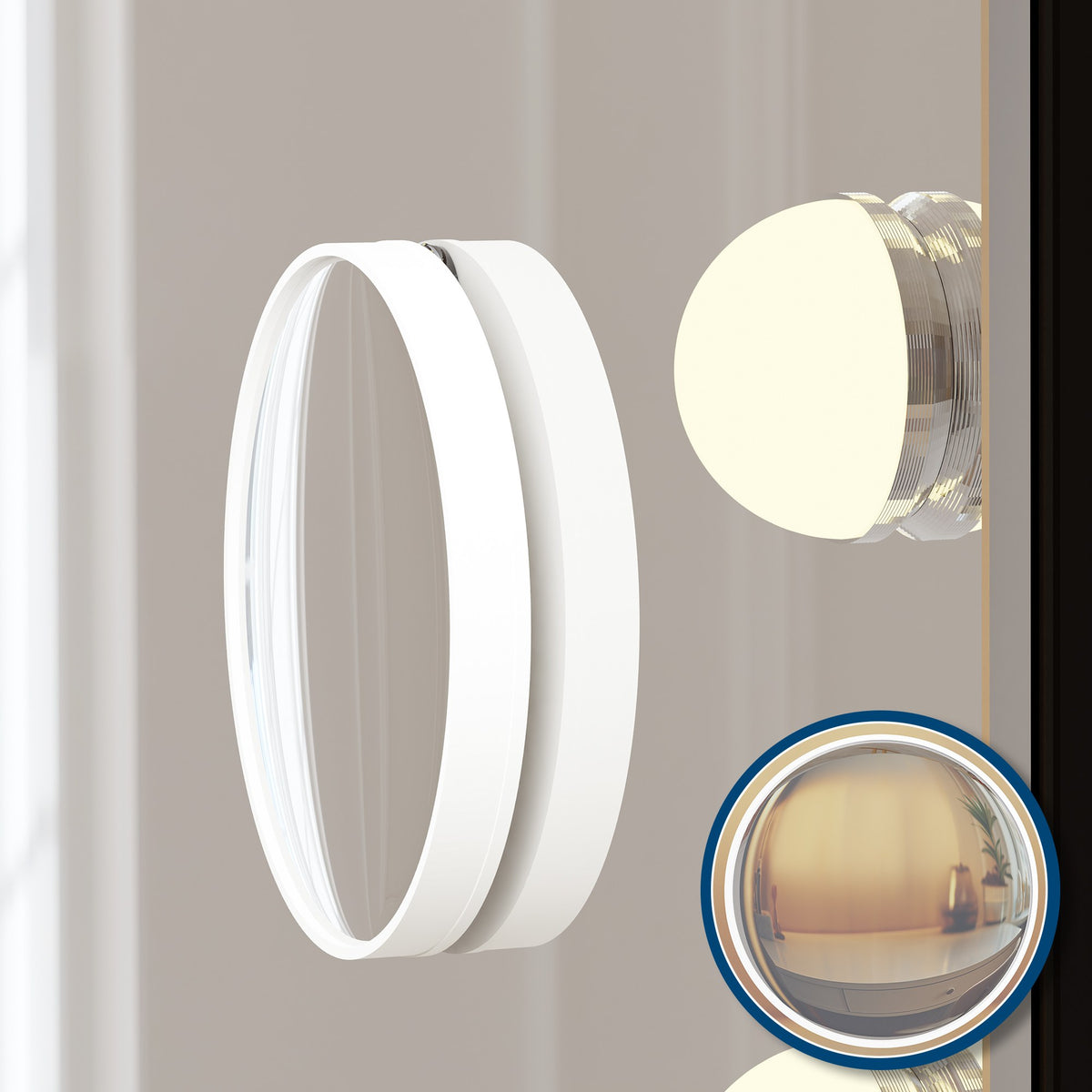 Schminkspiegel Norlina ohne Bluetooth schwarz