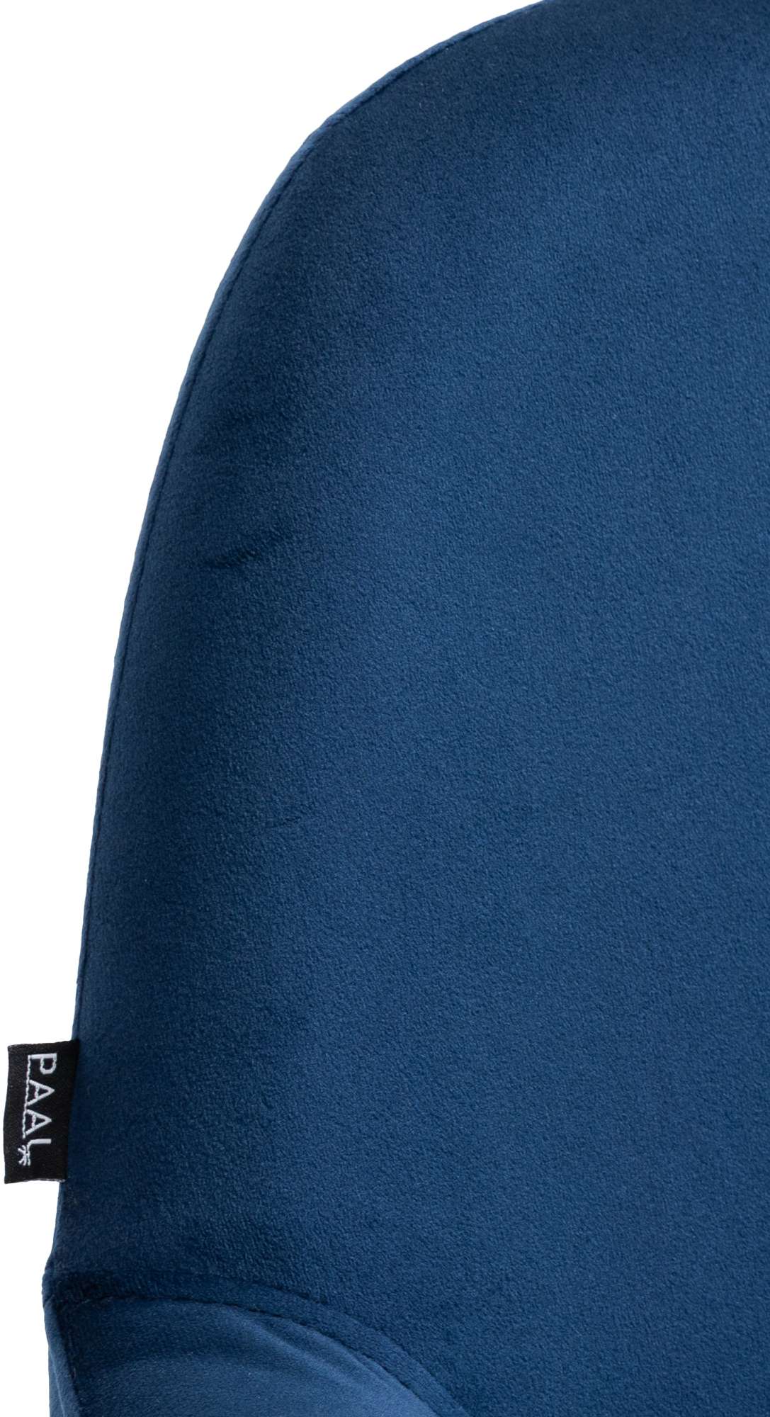 Barkruk Braga fluweel blauw,zwart blau