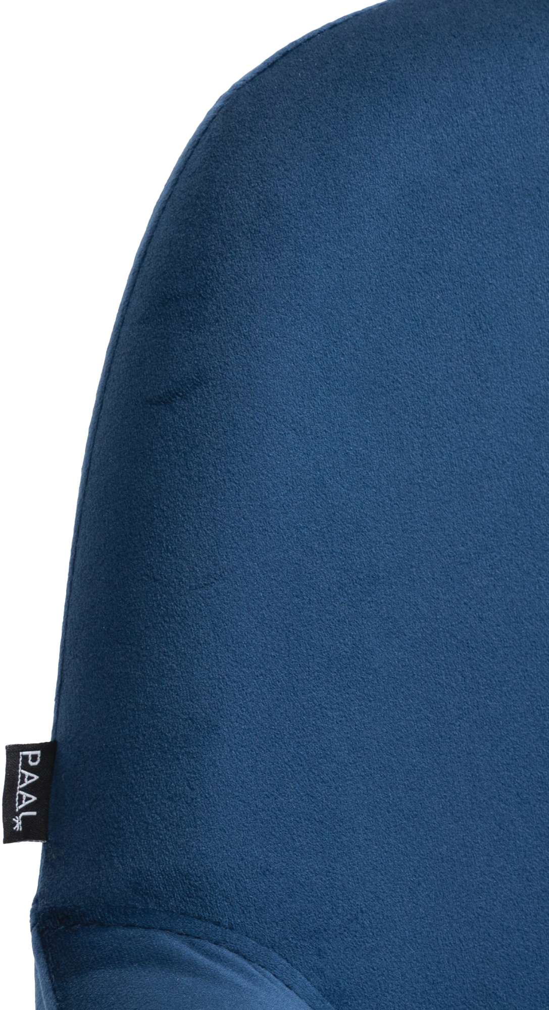 Set van 2 barkrukken Braga fluweel blauw,Metaal mat wit blau
