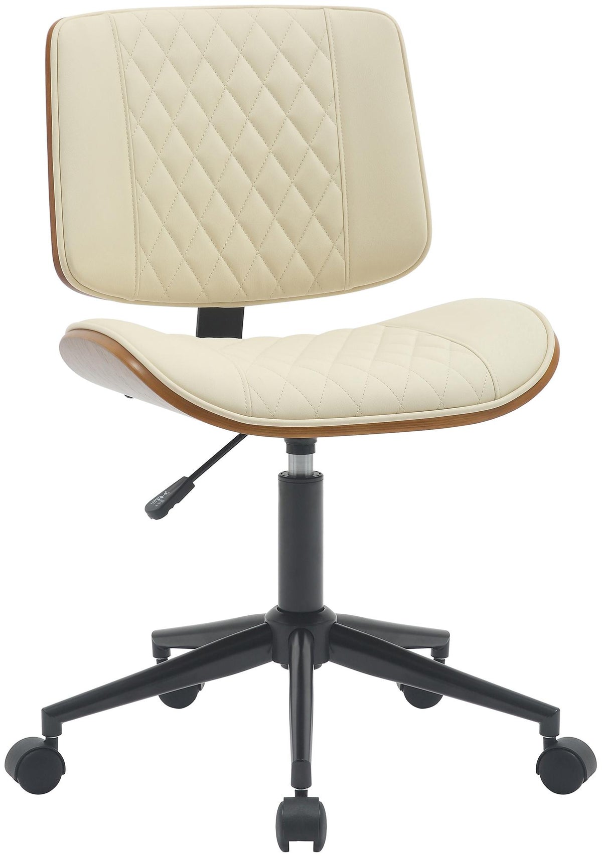 Bureaustoel Plover kunstleer walnoot/creme walnuss/creme