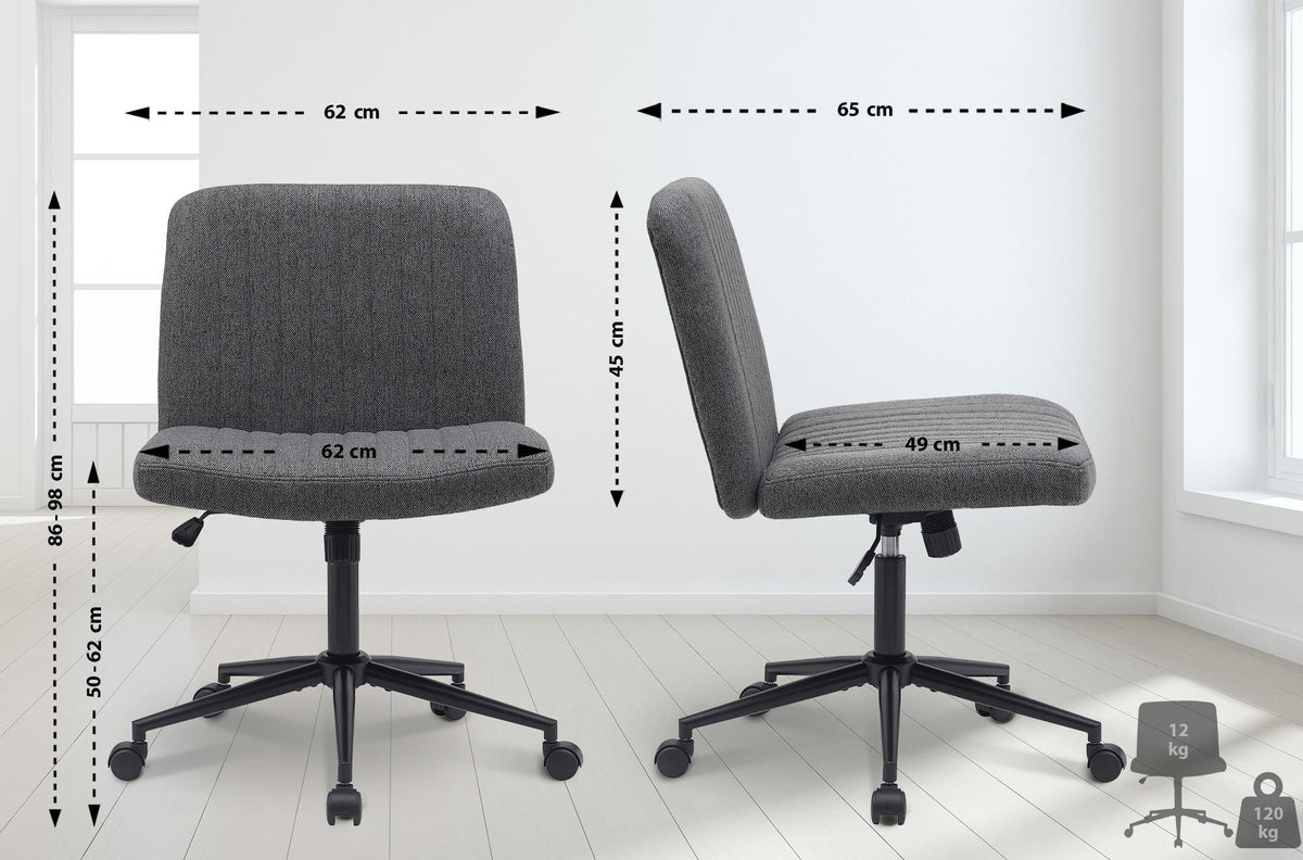 Bureaustoel Kingman donkergrijs,Stof dunkelgrau