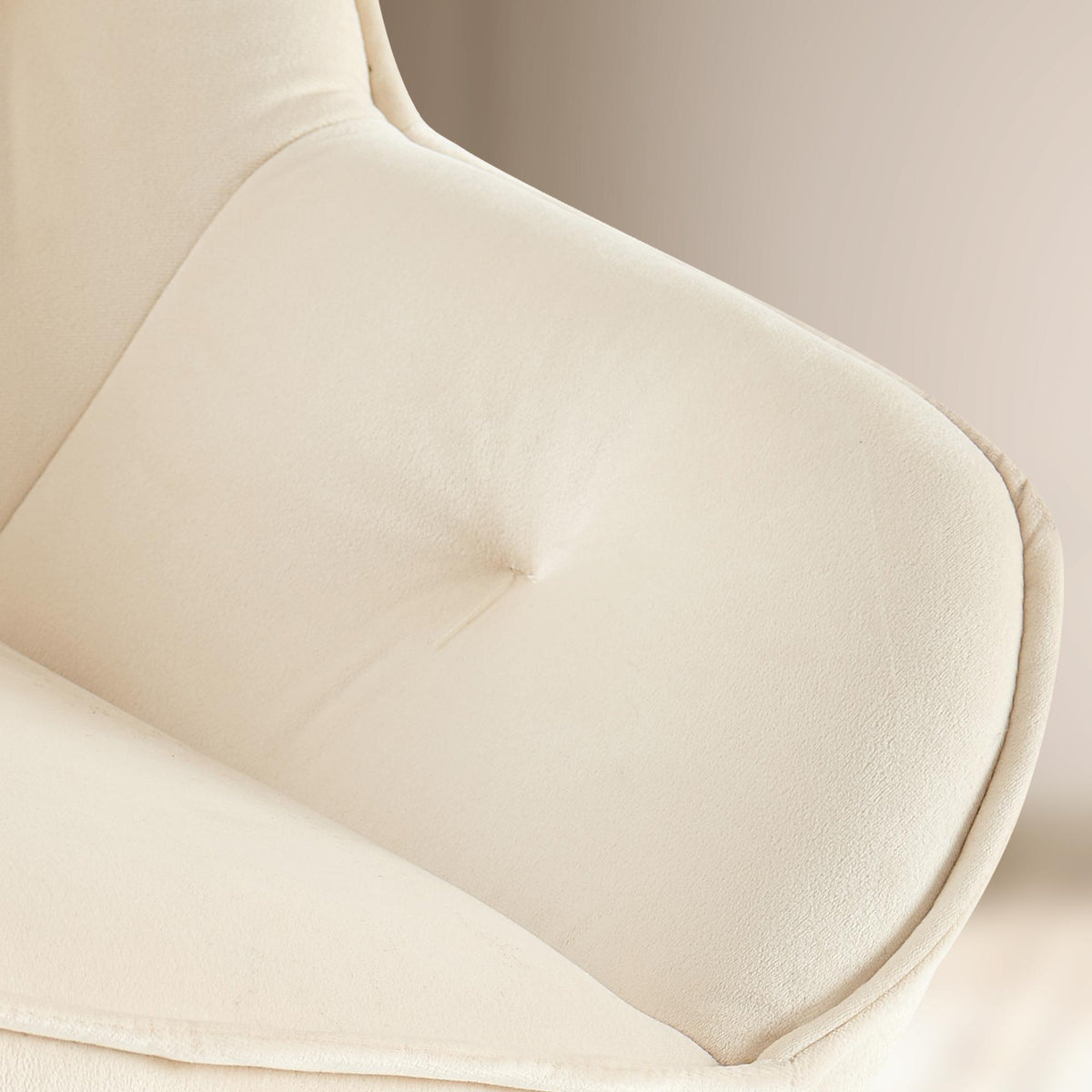 Eetkamerstoel Cassis Fluweel Fluweel,creme creme