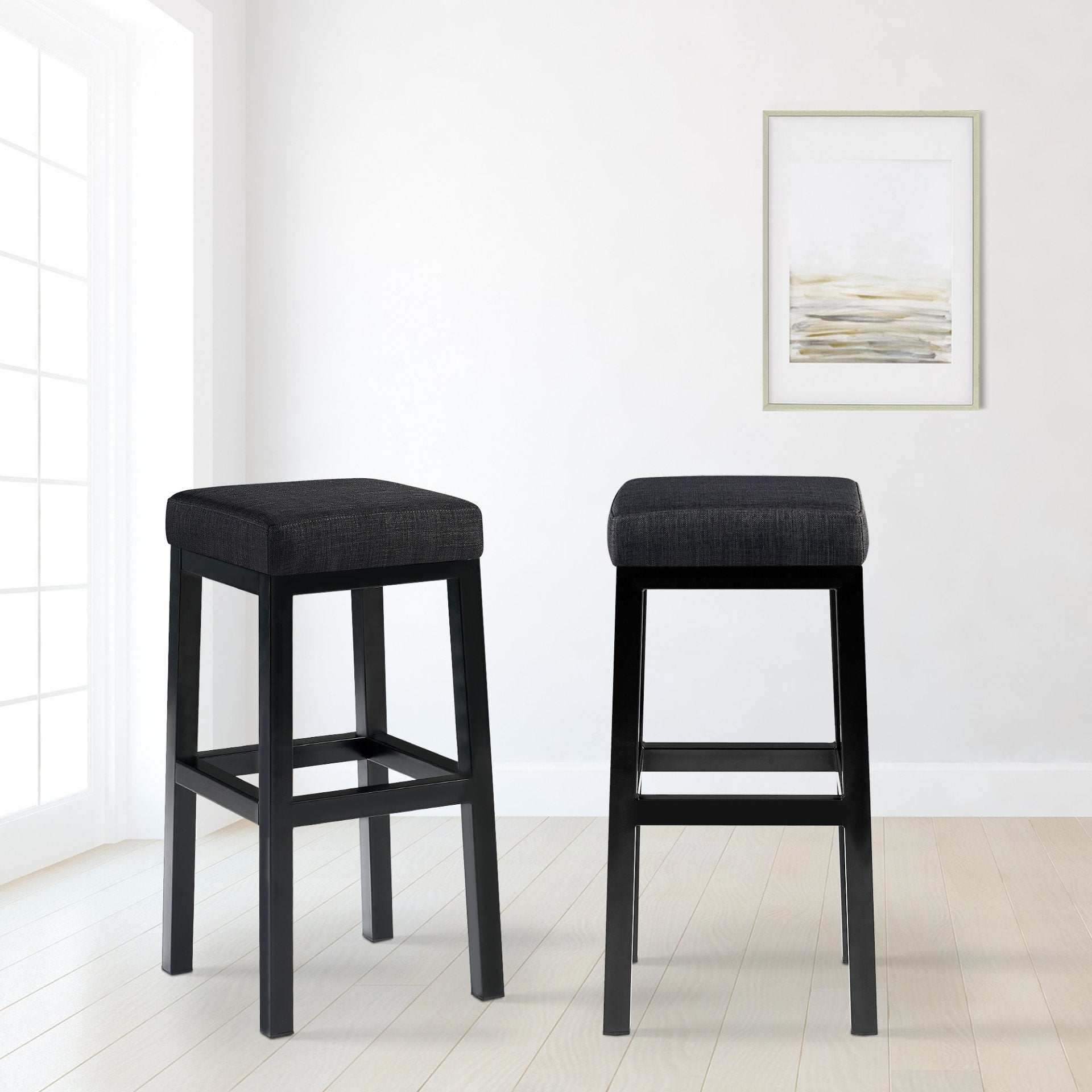 Barkruk Taylor Zithoogte 78 cm  stof donkergrijs dunkelgrau