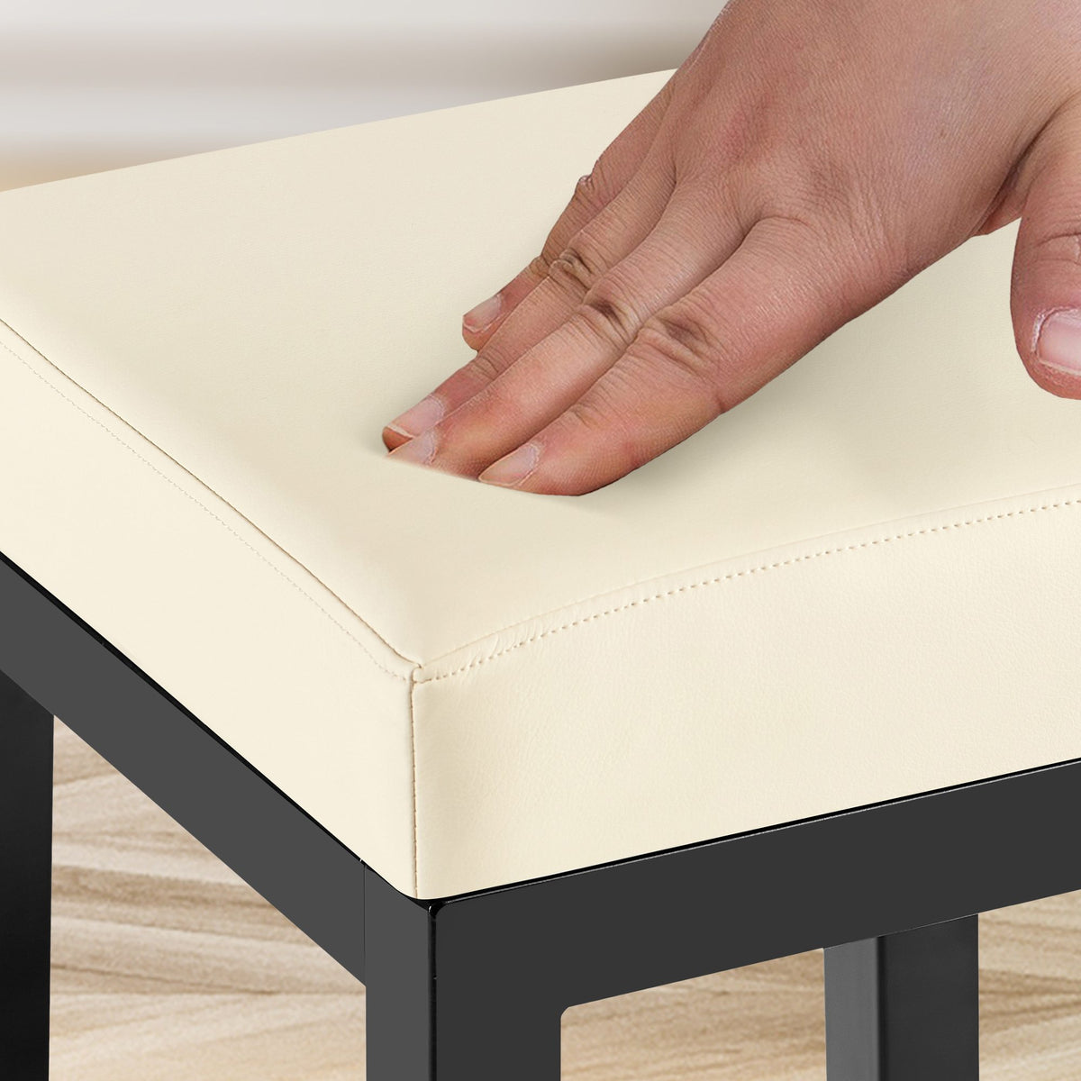 Barkruk Taylor kunstleer Zithoogte 78 cm creme creme