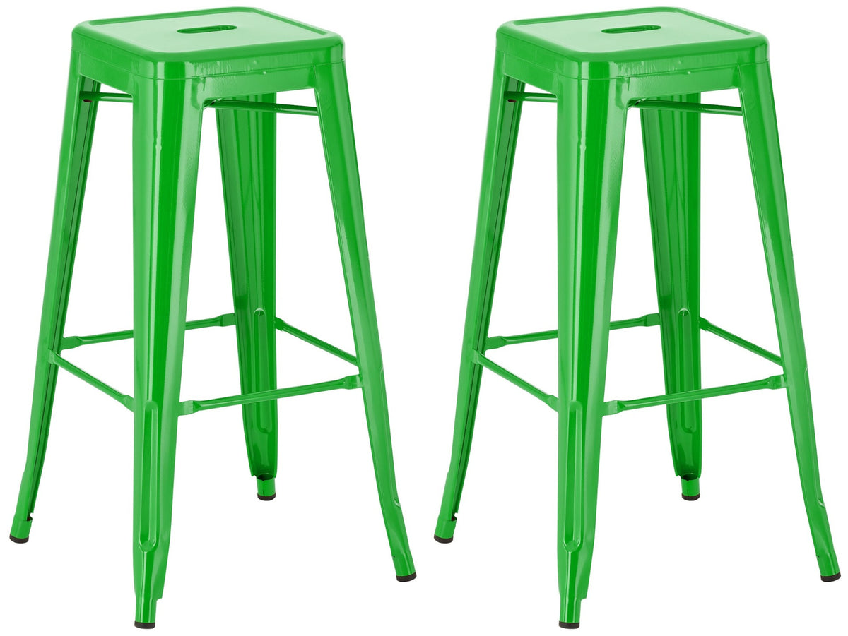 Set van 2 barkrukken Joshua groen grün