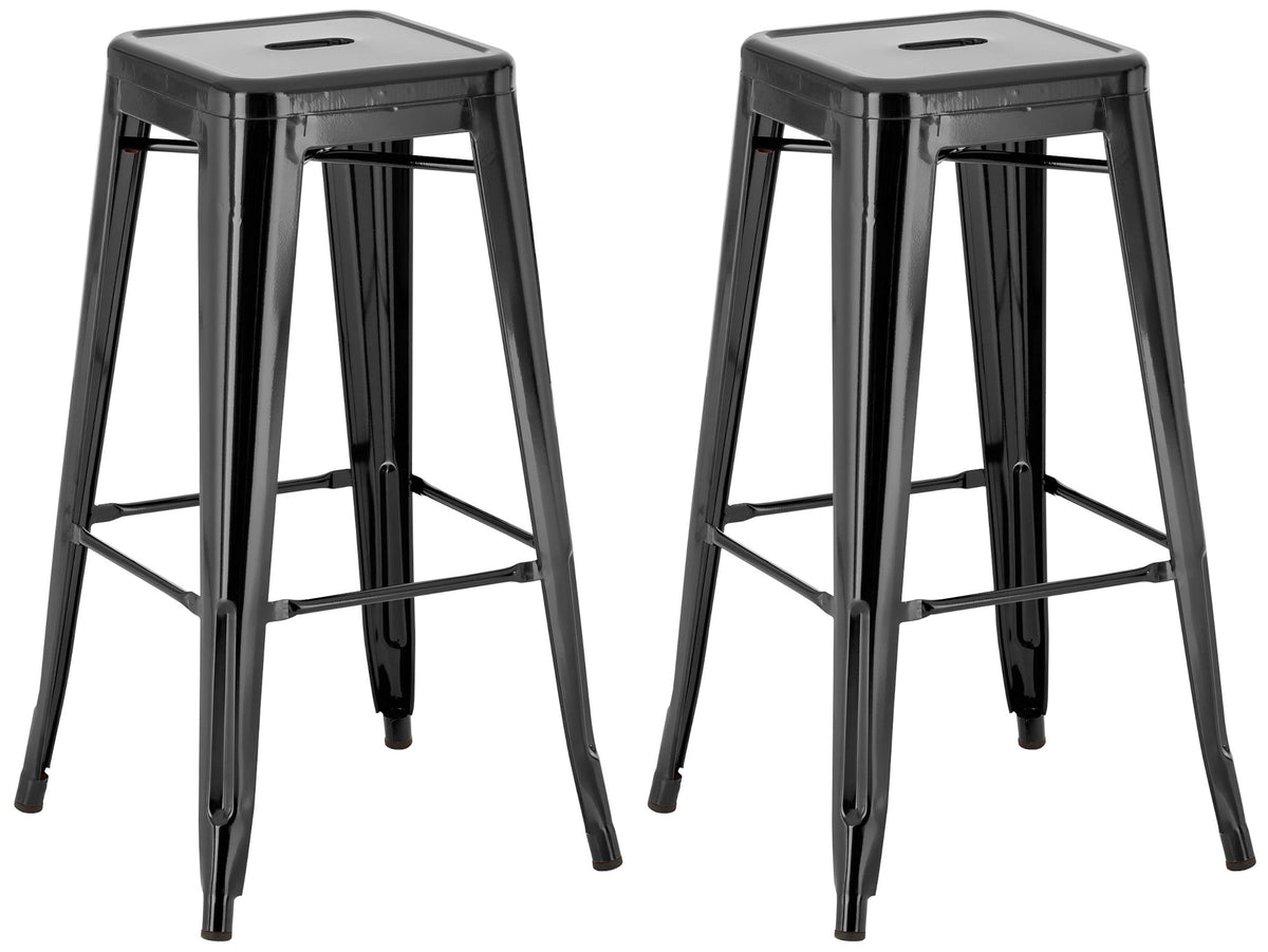 Set van 2 barkrukken Joshua zwart schwarz