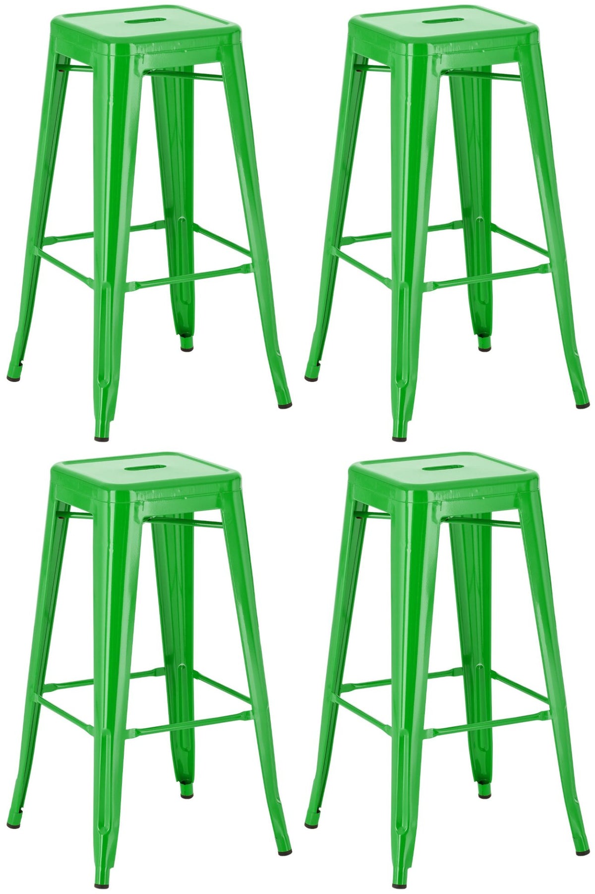 Set van 4 barkrukken Joshua groen grün
