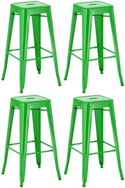 Set van 4 barkrukken Joshua groen grün