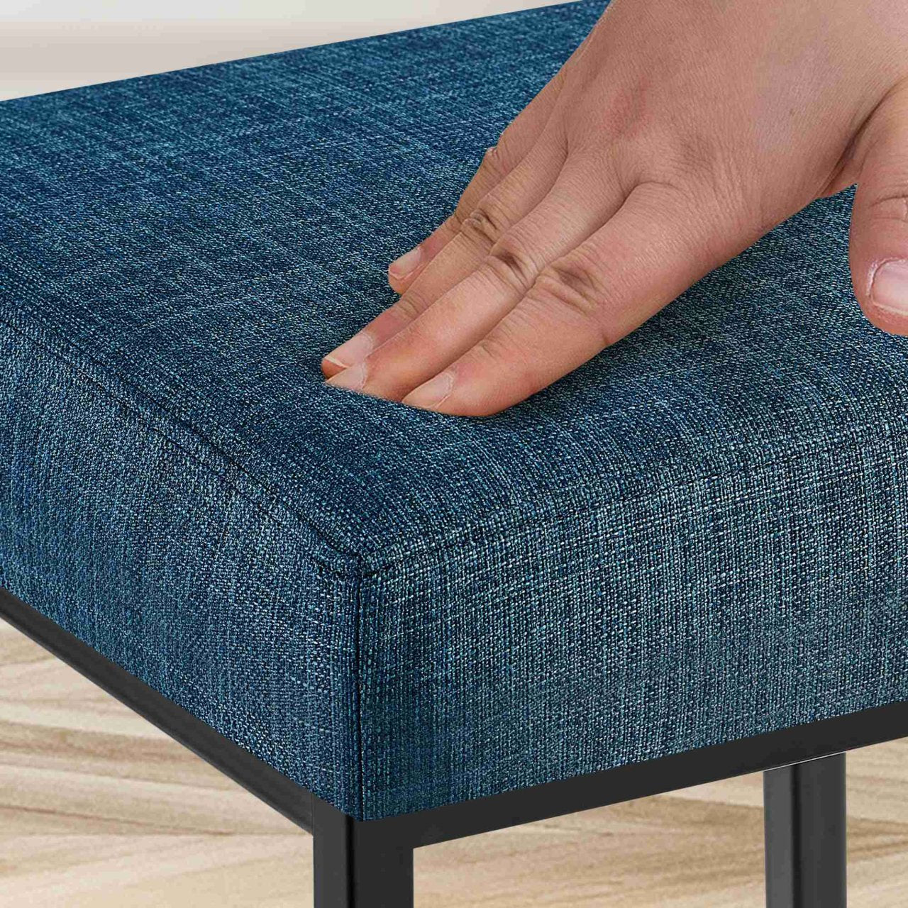 Barkruk Montreal 85 Stof blauw,zwart blau