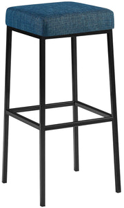 Barkruk Montreal 85 Stof blauw,zwart blau