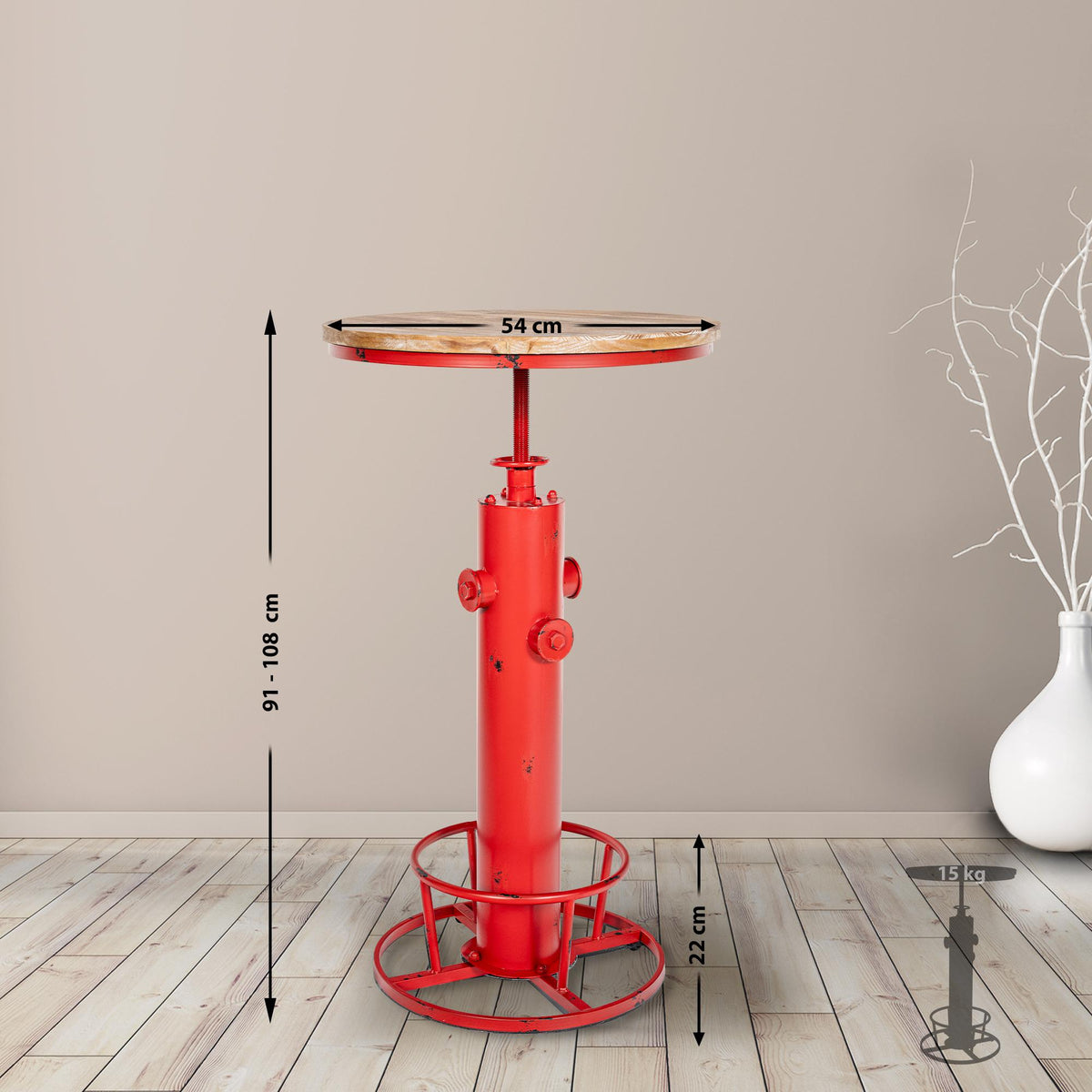 Bartafel Ruhr rood rot
