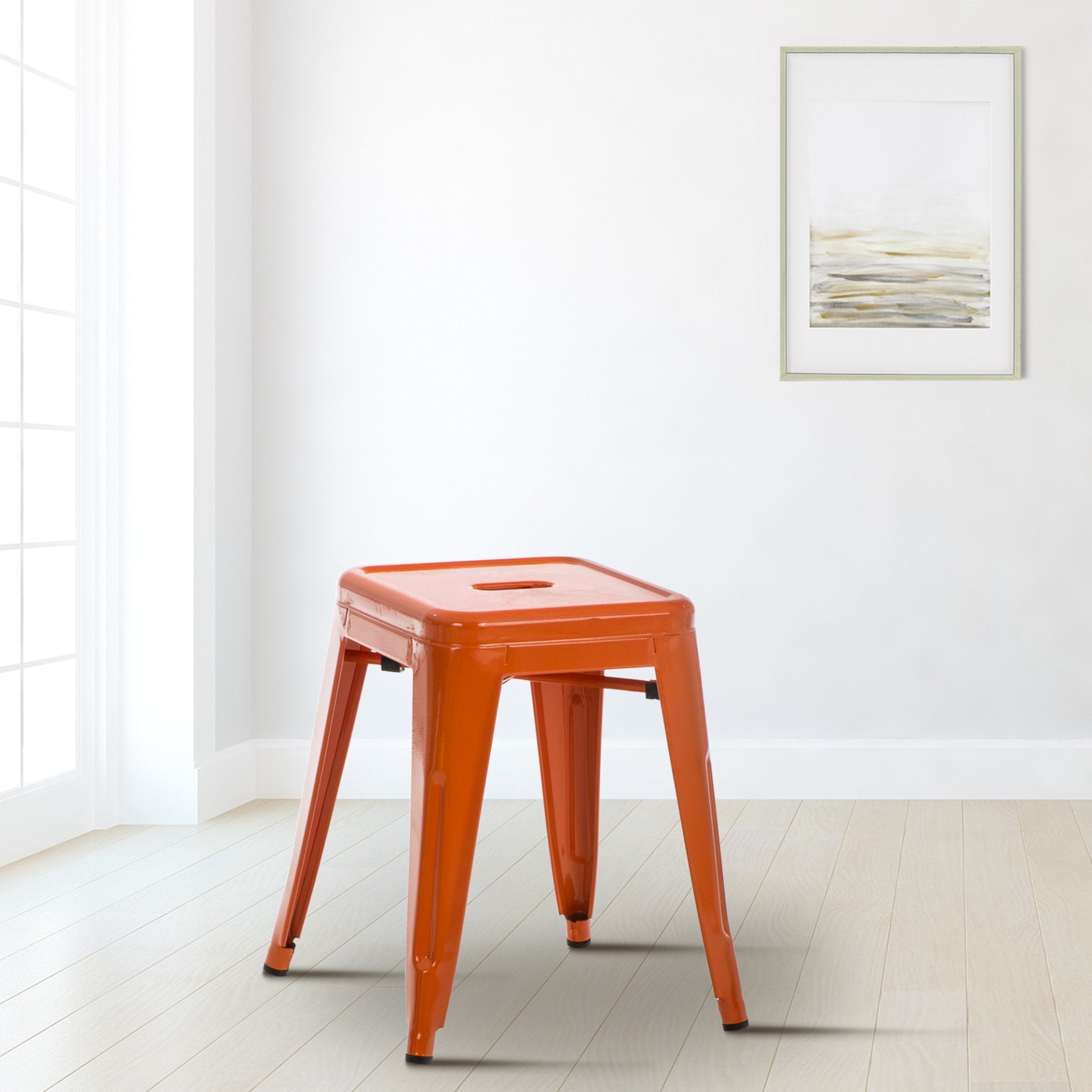 Metalen kruk Armin oranje orange