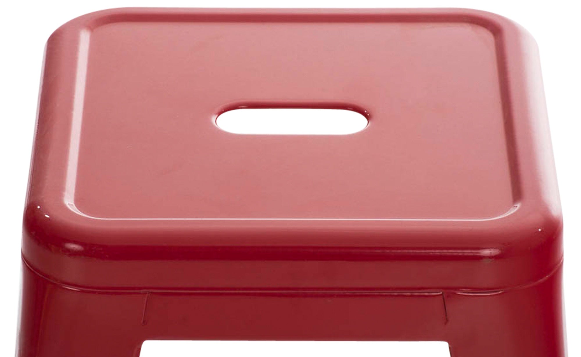 Metalen kruk Armin rood rot