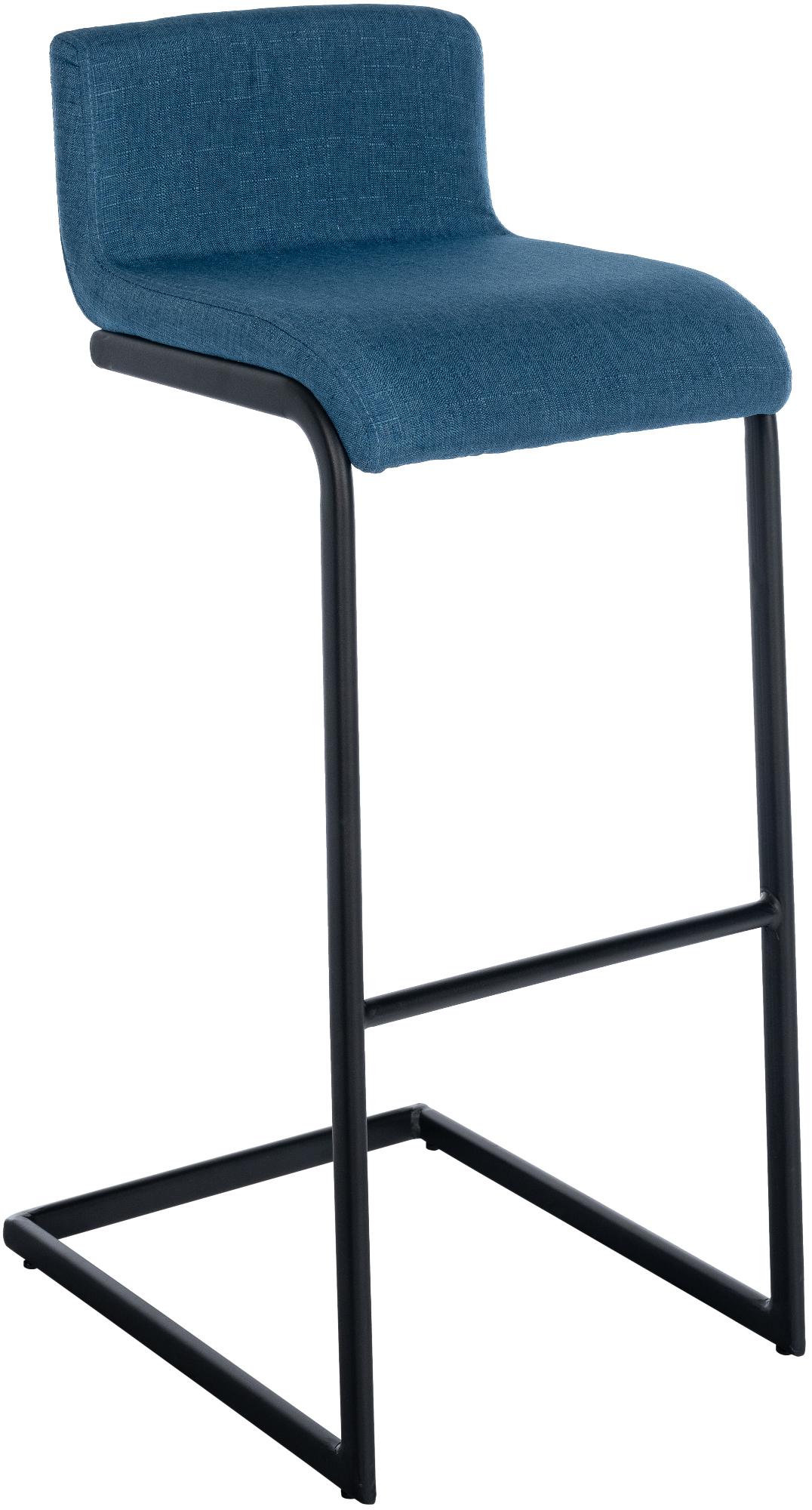 Barkruk Newport blauw,Stof blau