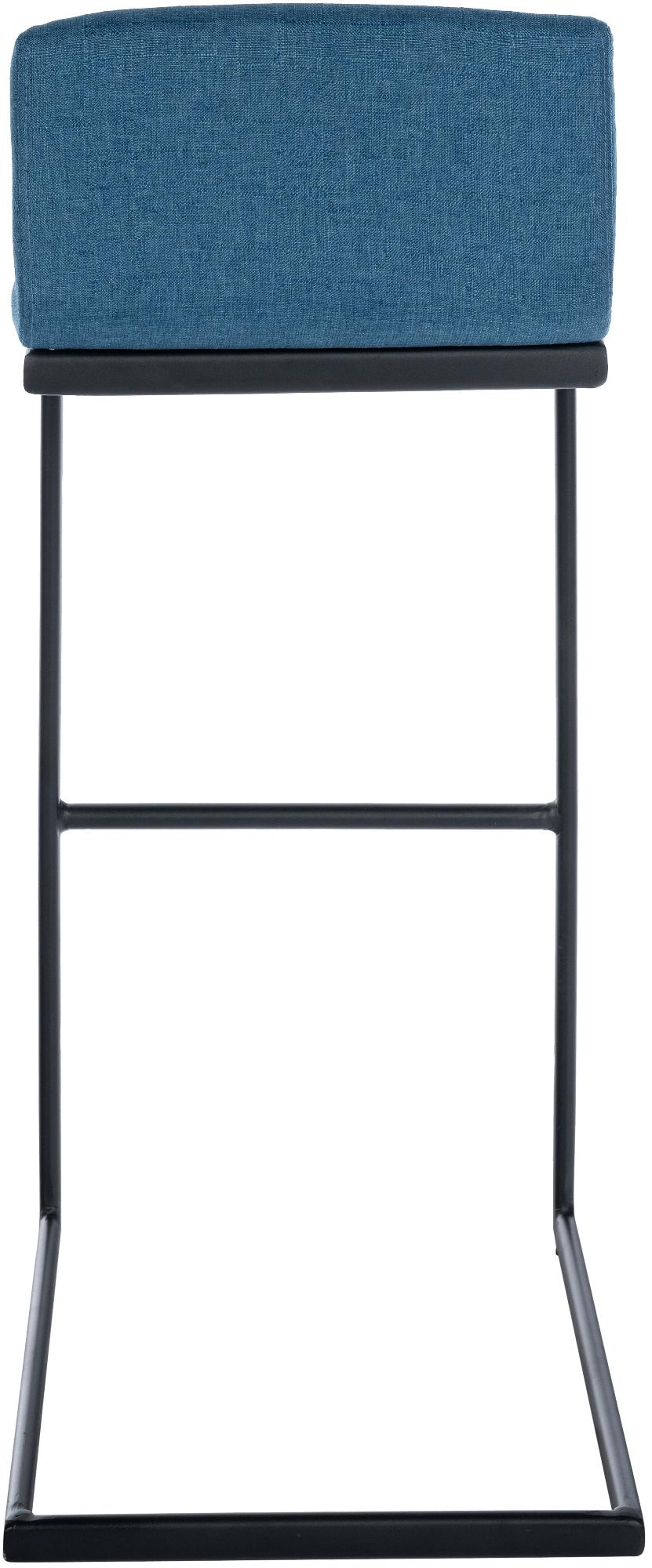 Barkruk Newport blauw,Stof blau