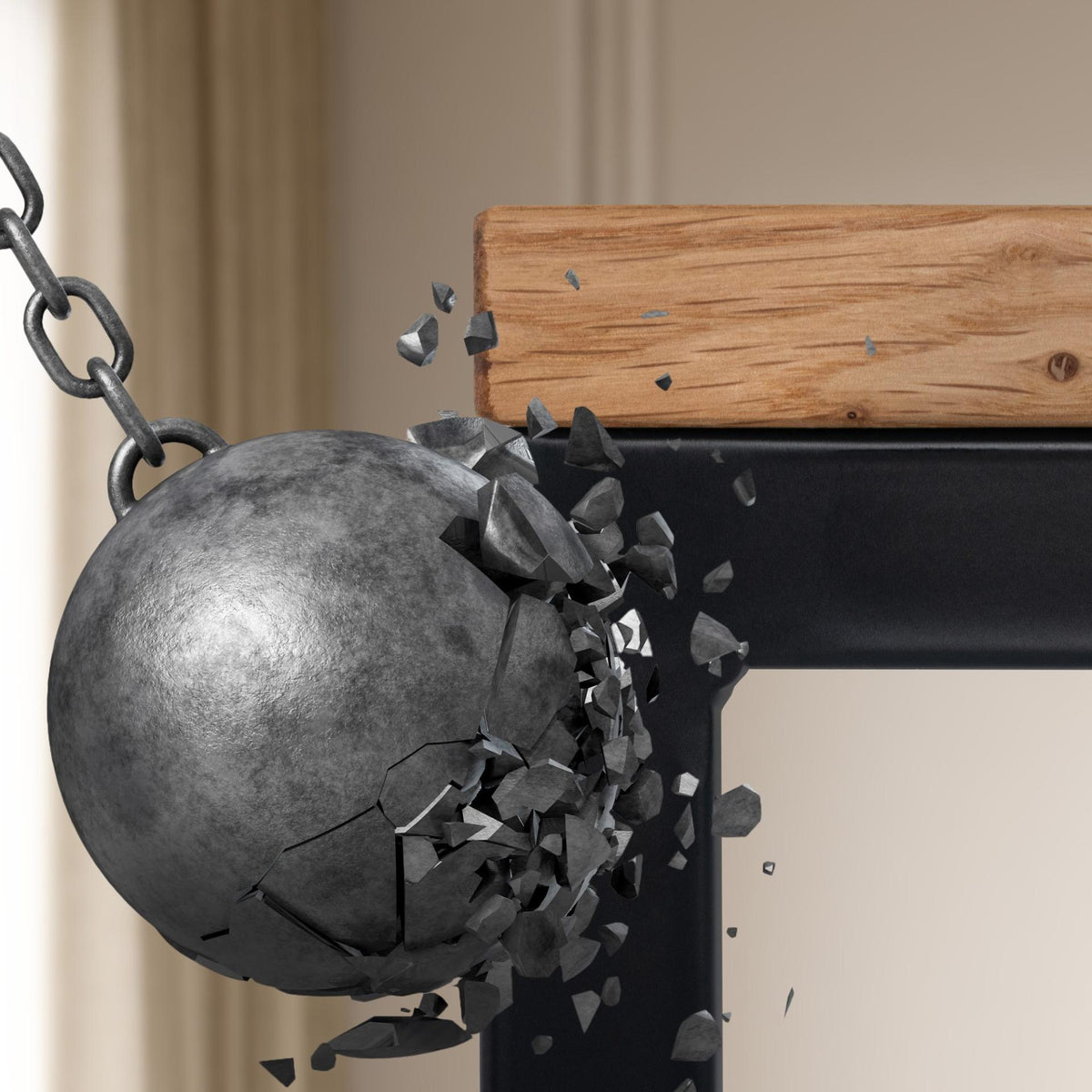 Bijzettafel Manteo 46x25x63 cm eiche