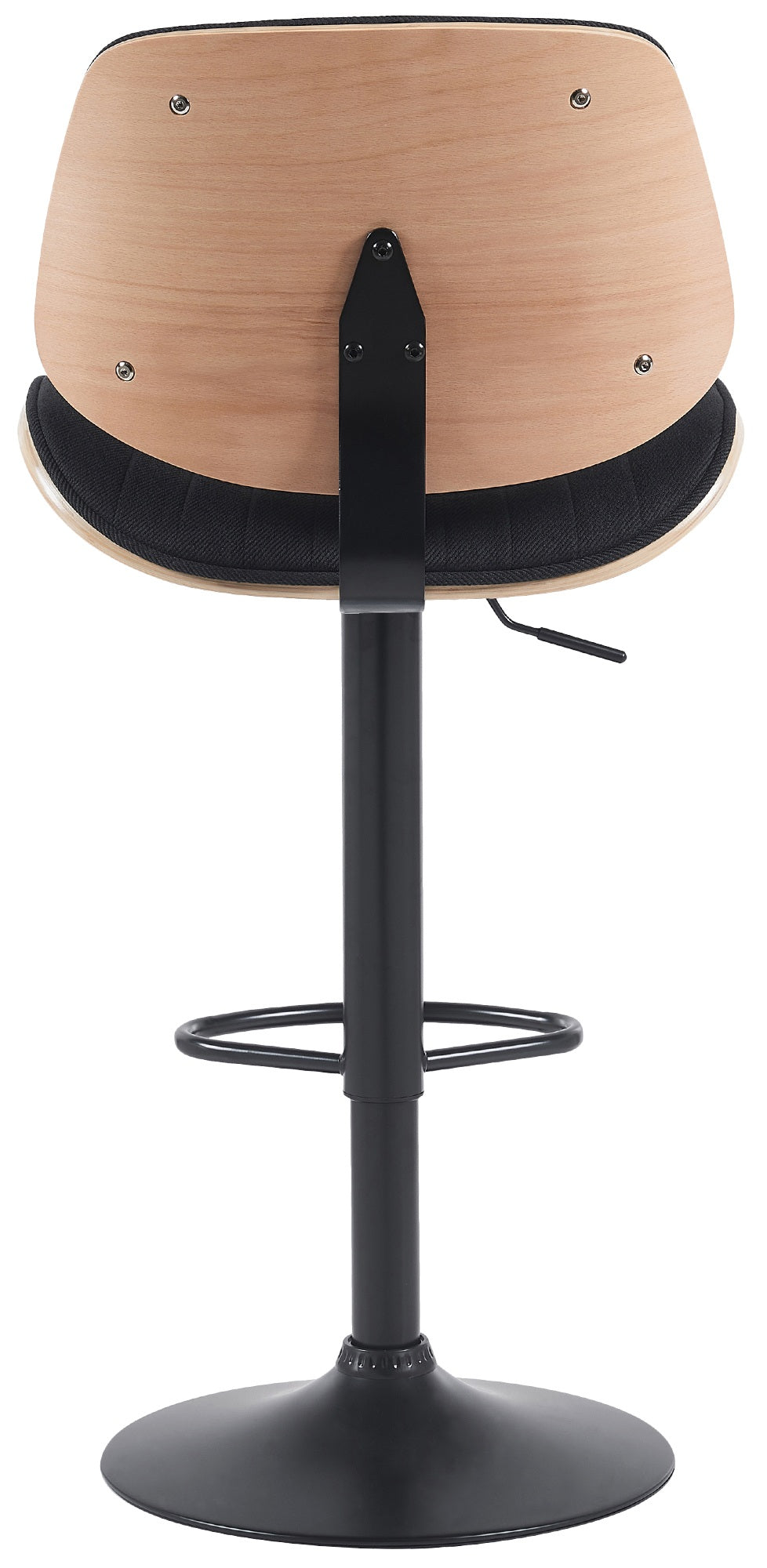 Barkruk Clawson stof natura/zwart,zwart natura/schwarz