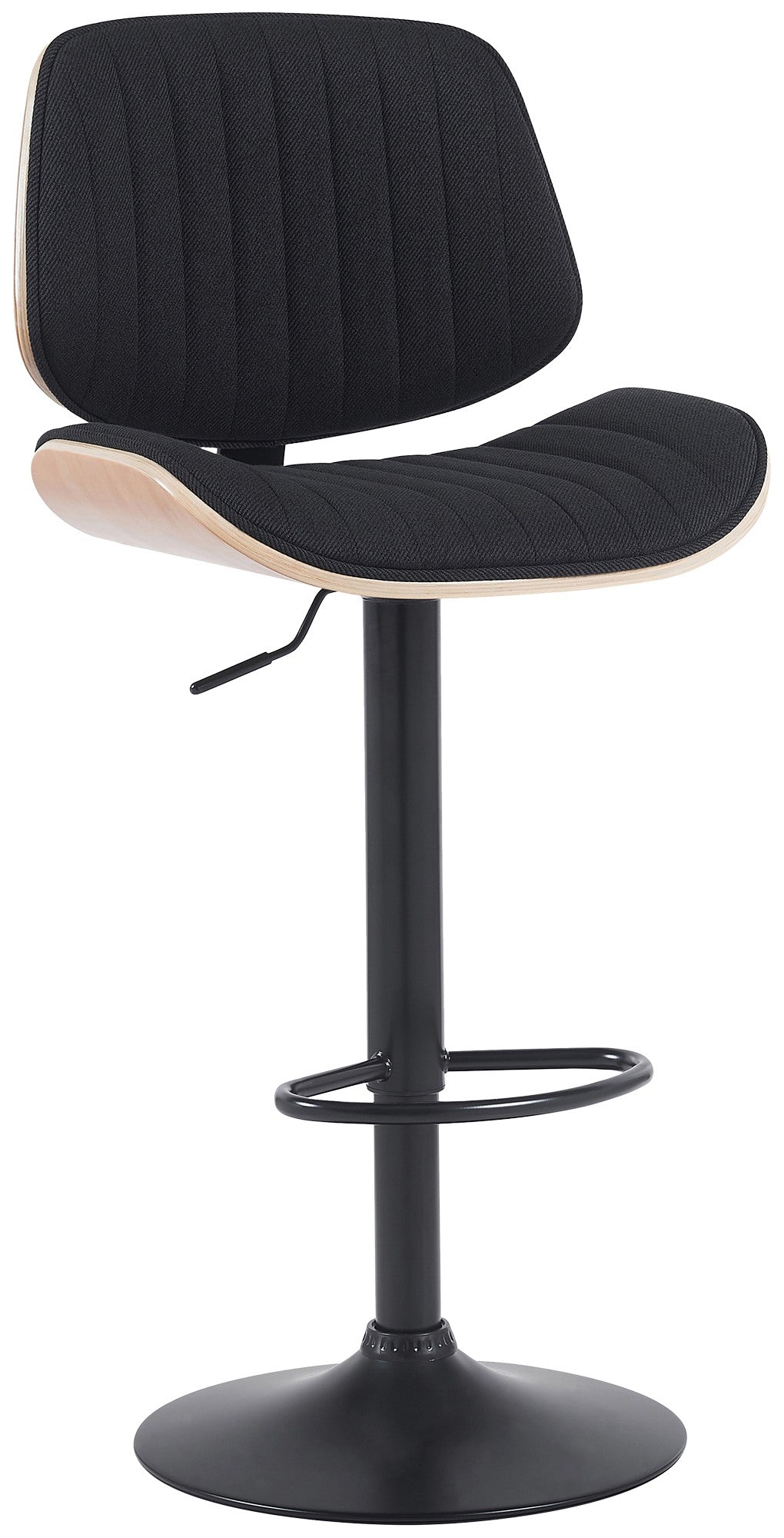 Barkruk Clawson stof natura/zwart,zwart natura/schwarz