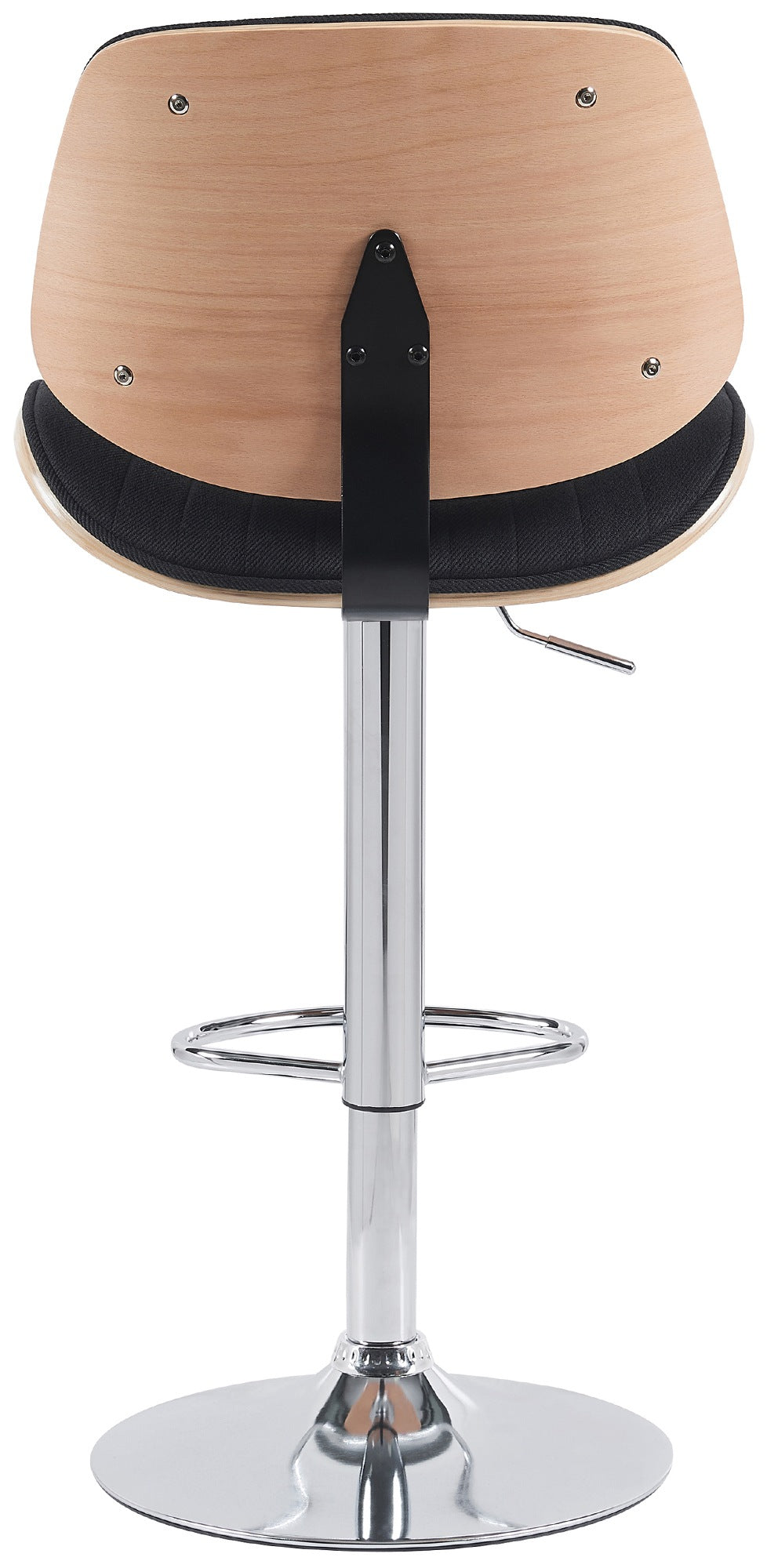 Barkruk Clawson stof natura/zwart,chroom natura/schwarz