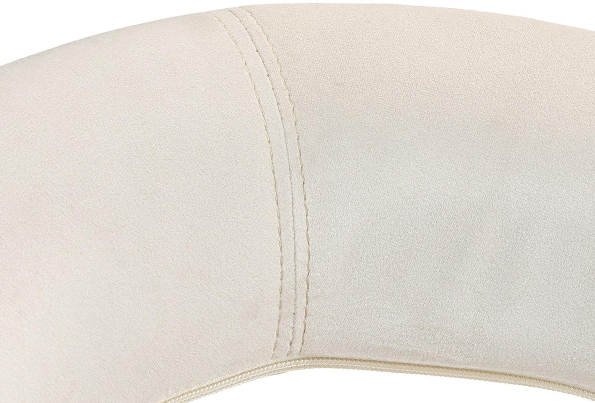 Werkkruk Olinda fluweel creme creme