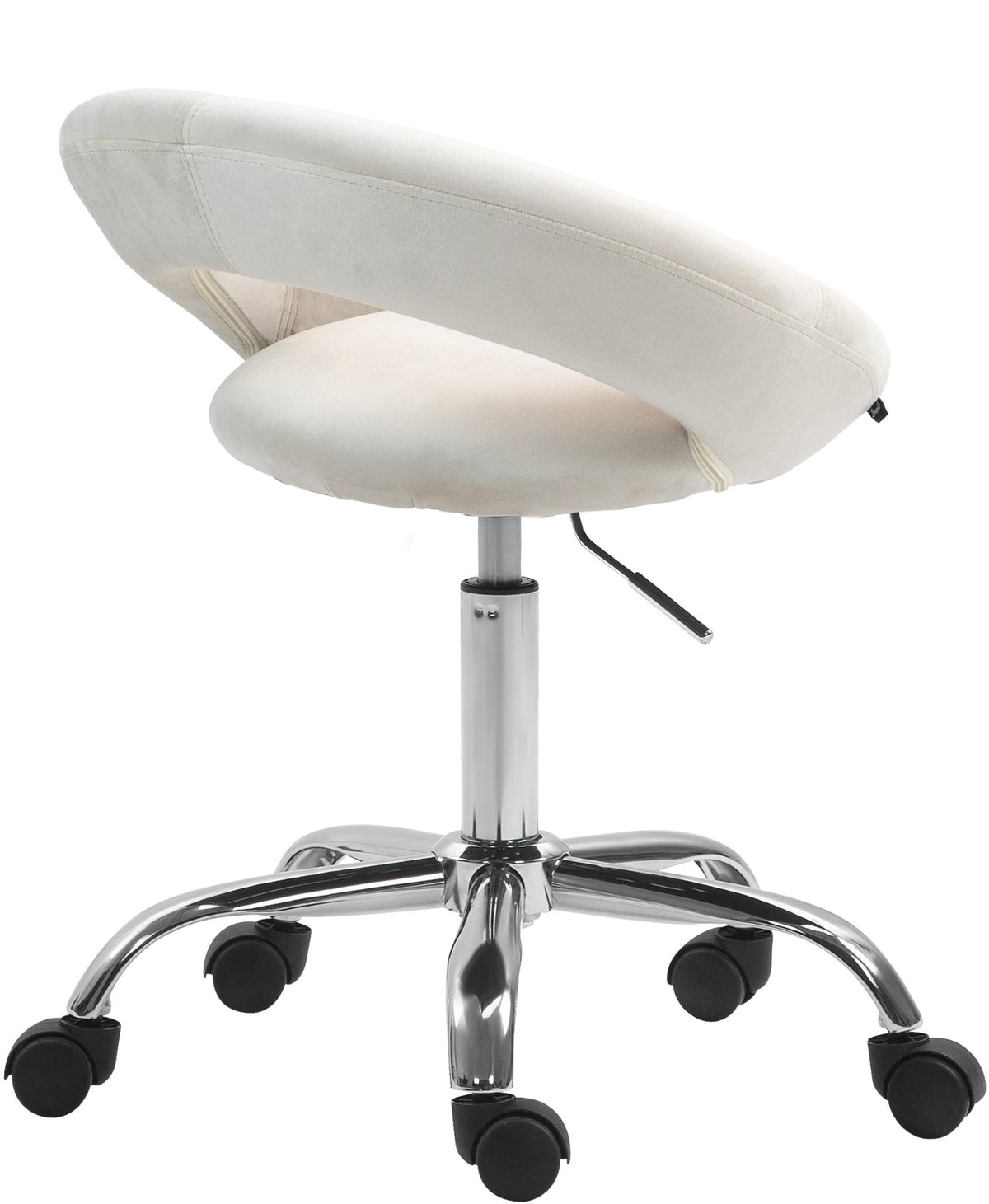 Werkkruk Olinda fluweel creme creme