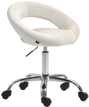 Werkkruk Olinda fluweel creme creme
