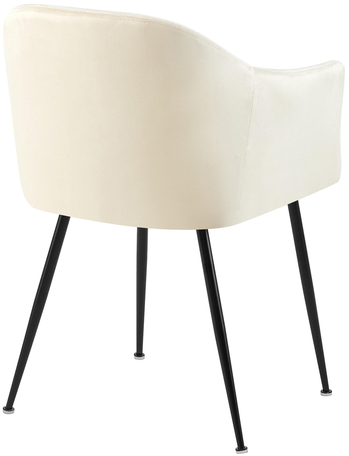 Eetkamerstoel Jaysie fluweel creme creme
