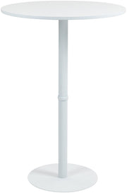 Statafel Hereford rond wit/wit,75 cm weiß/weiß