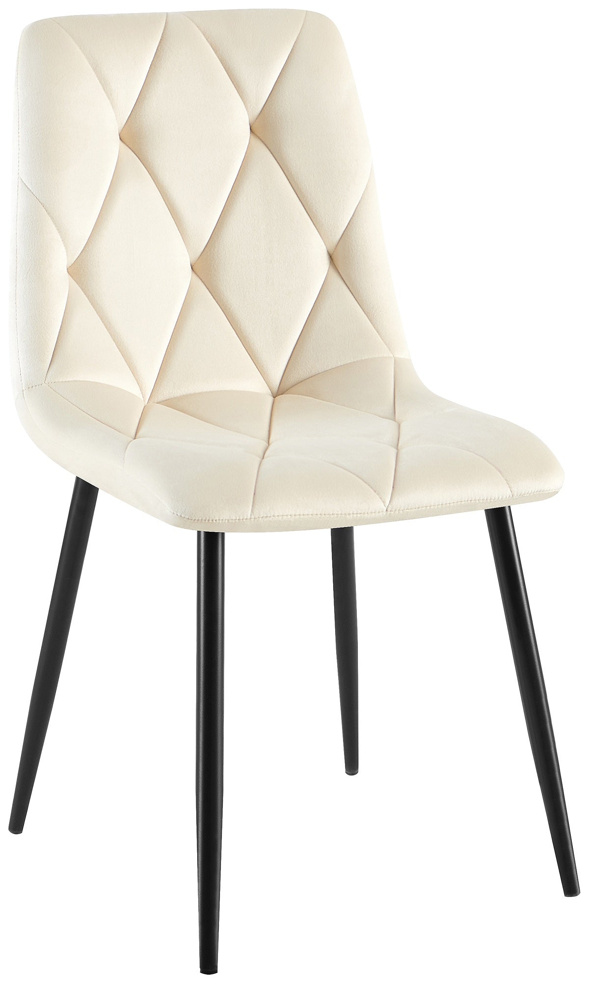 Eetkamerstoel Clairton fluweel Fluweel,creme creme