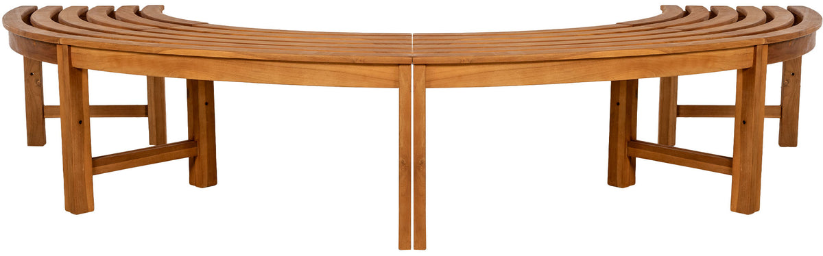Boombank Male zonder rugleuning teak teak