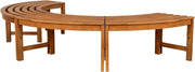 Boombank Male zonder rugleuning teak teak