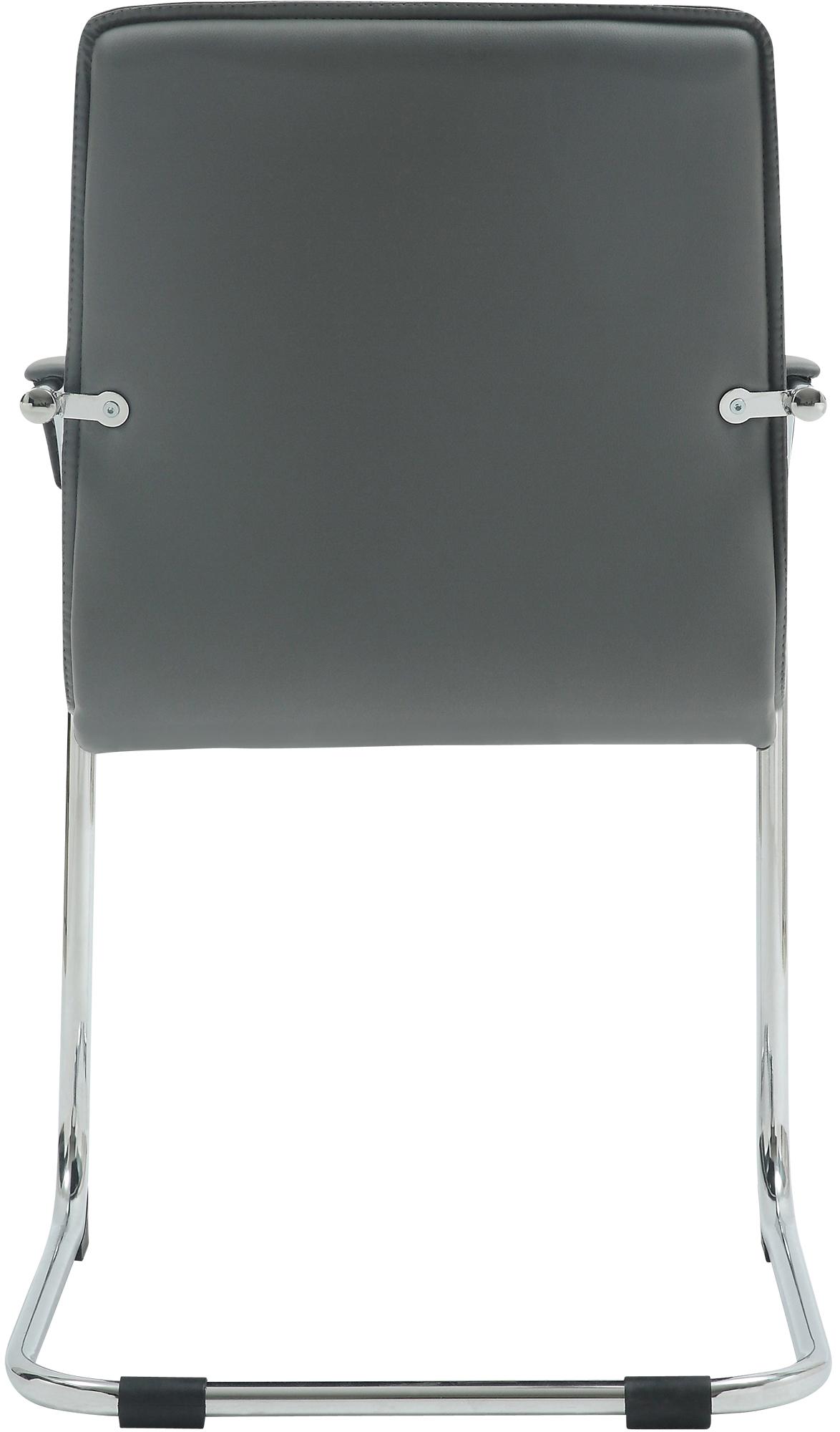 Set van 2 Eetkamerstoelen Tira kunstleer grijs grau