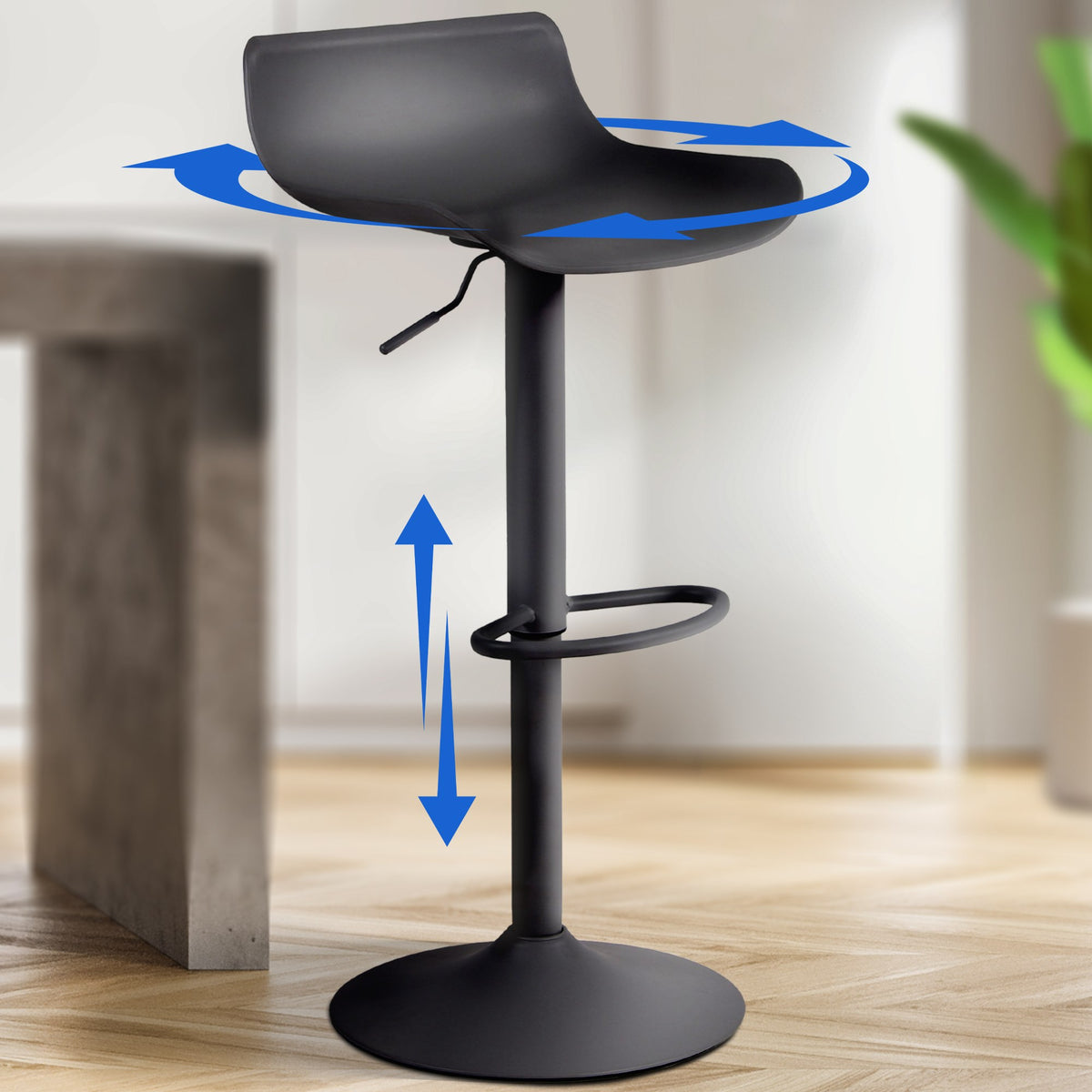 2er Set Barhocker Aveiro schwarz