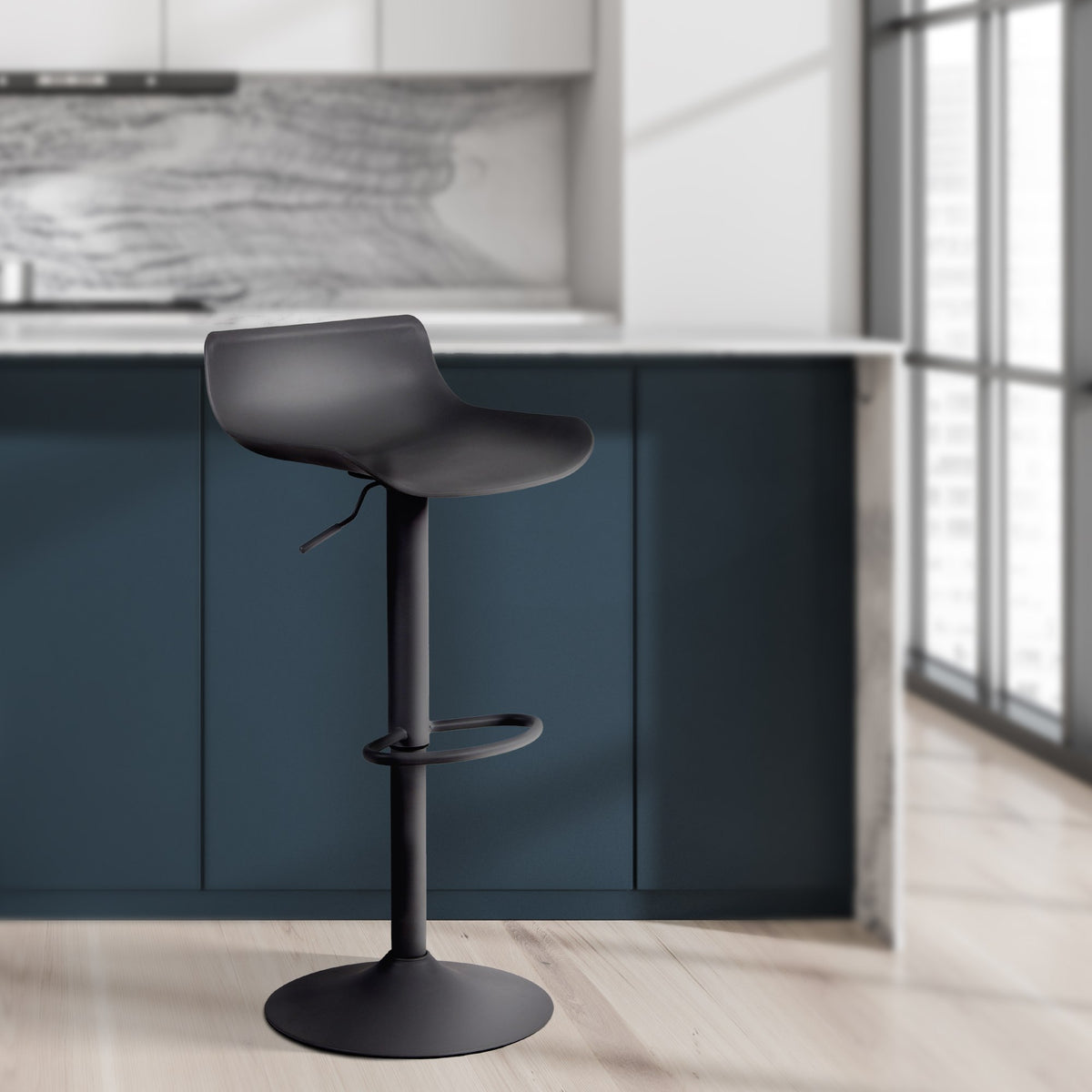 2er Set Barhocker Aveiro schwarz