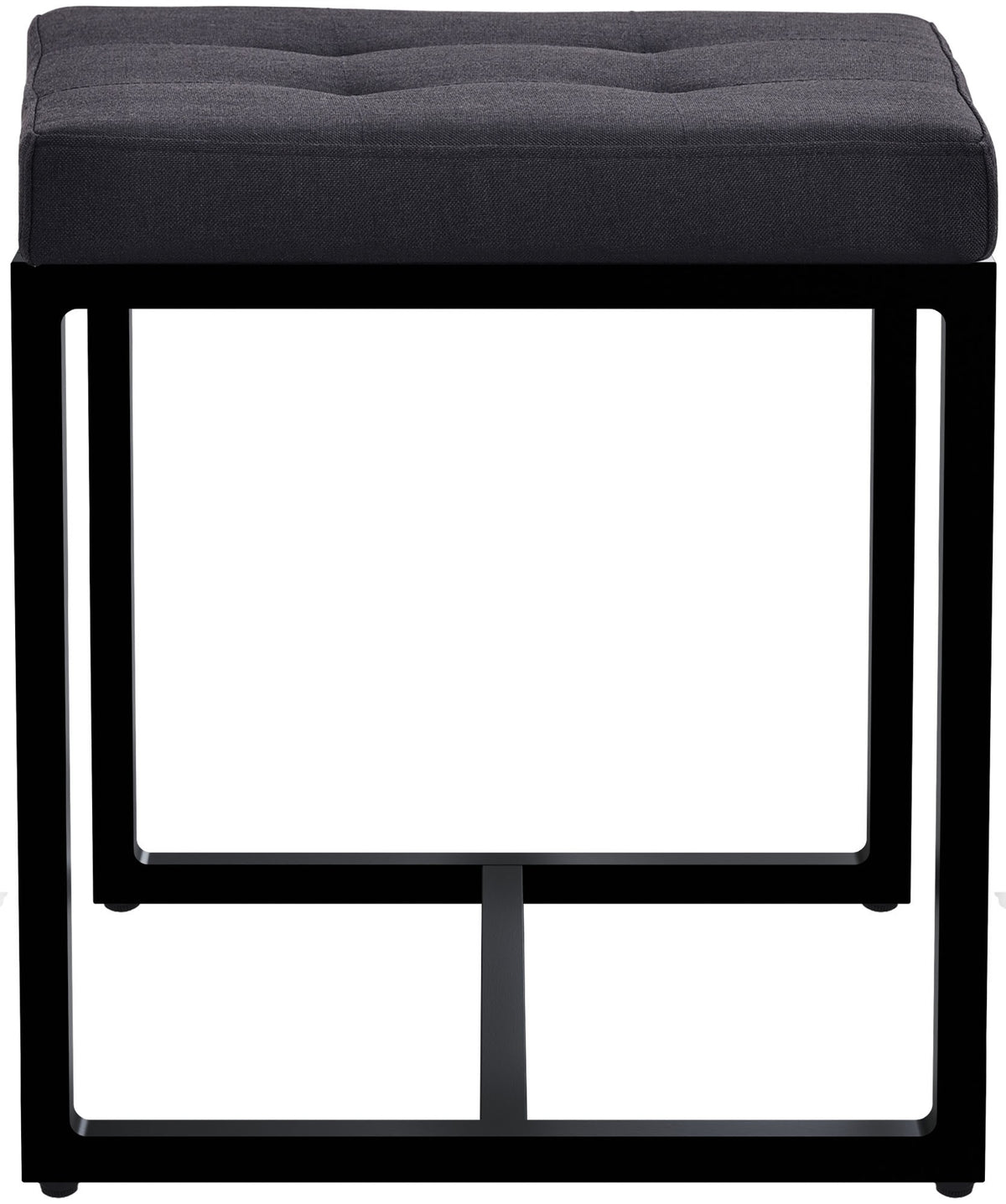 Sitzhocker Barci B Stoff schwarz