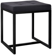 Sitzhocker Barci B Stoff schwarz
