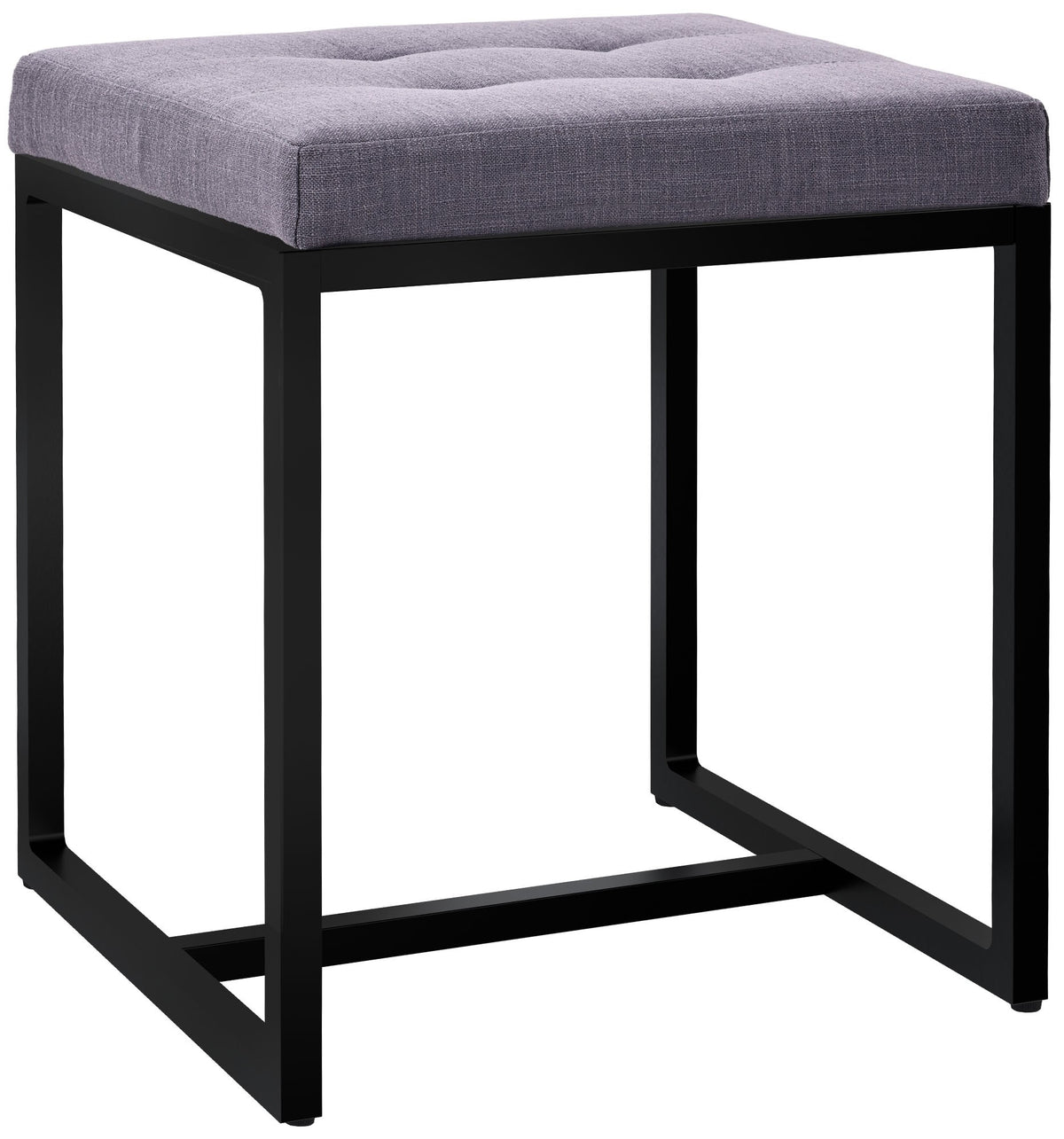 Sitzhocker Barci B Stoff dunkelgrau
