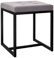 Sitzhocker Barci B Stoff grau