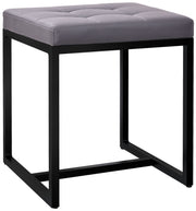 Sitzhocker Barci B Kunstleder  grau