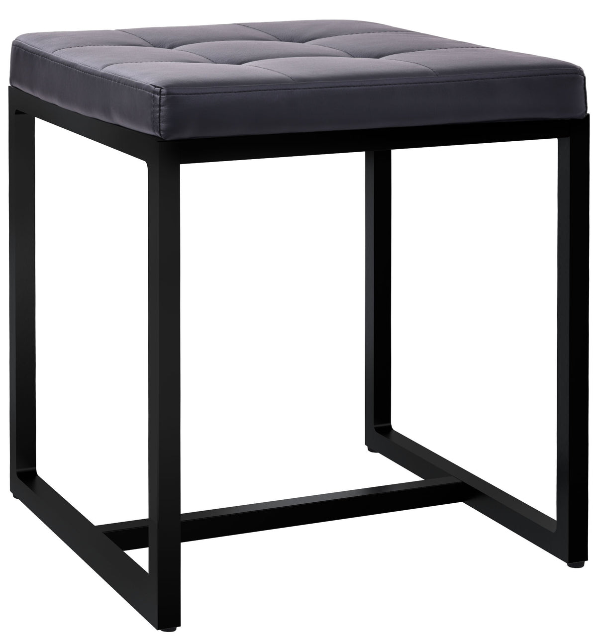 Sitzhocker Barci B Kunstleder  schwarz