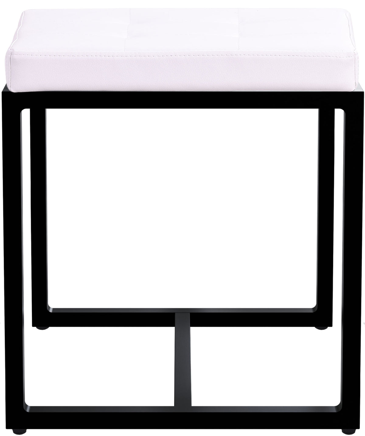 Sitzhocker Barci B Kunstleder  weiß