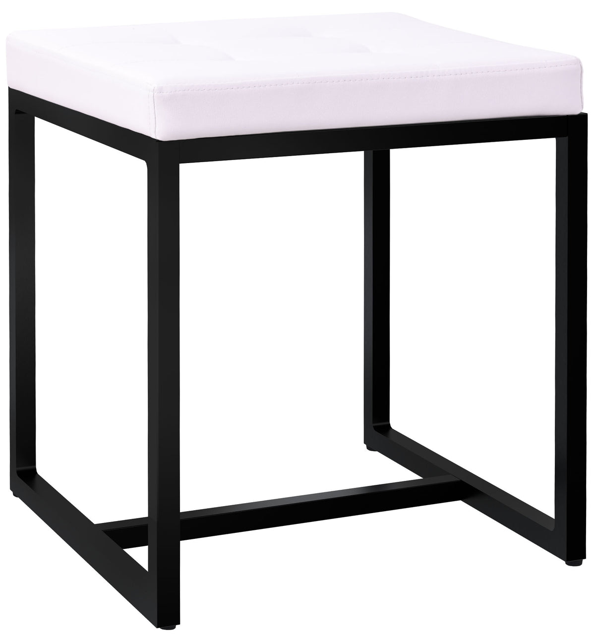 Sitzhocker Barci B Kunstleder  weiß