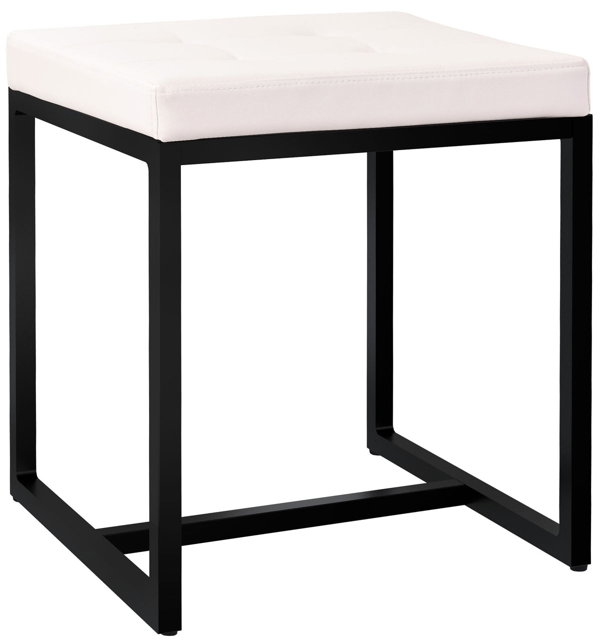 Sitzhocker Barci B Kunstleder  creme
