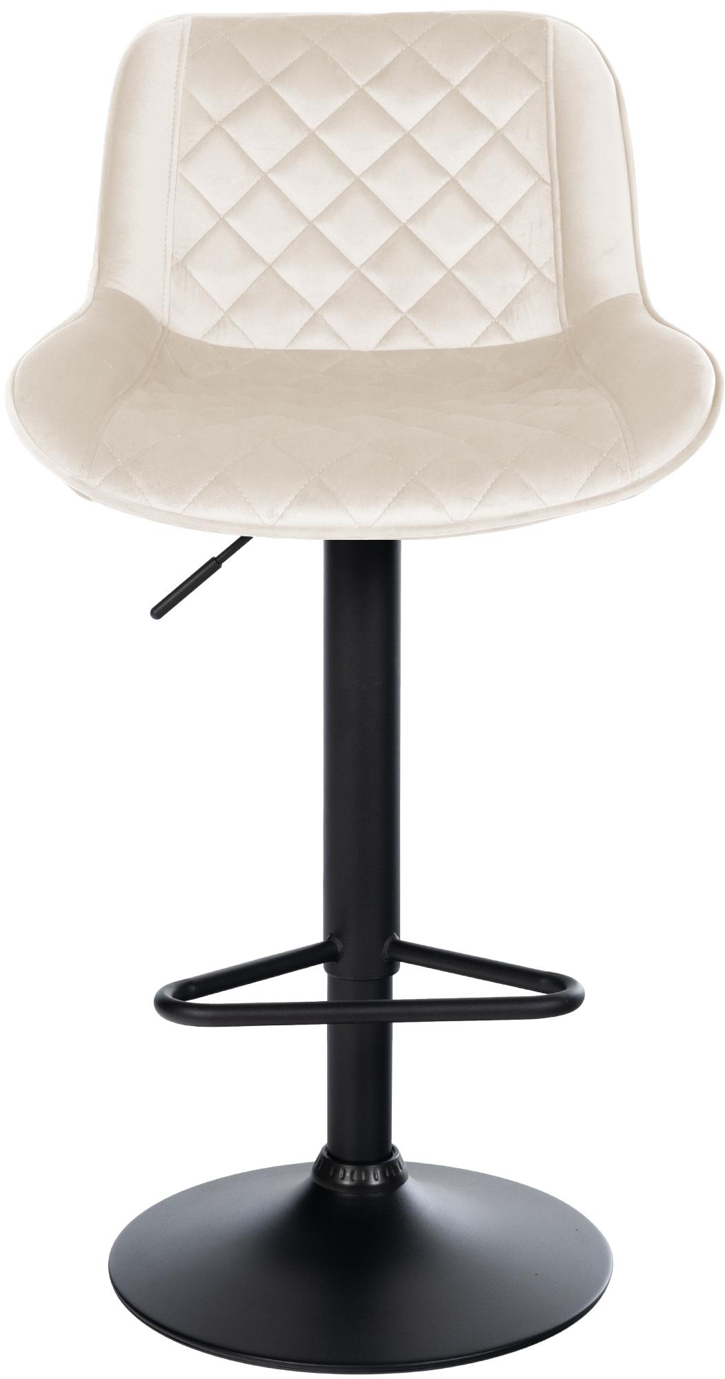 Barkruk Kasson creme,Fluweel creme