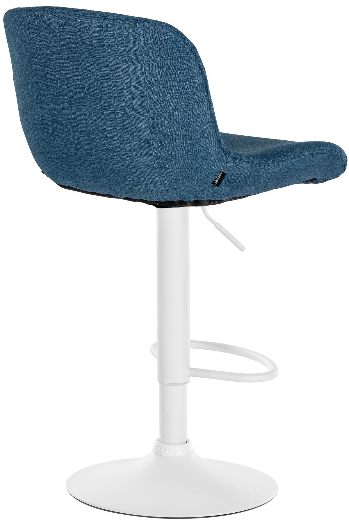 Set van 2 barkrukken Solon Wit blauw,Stof blau