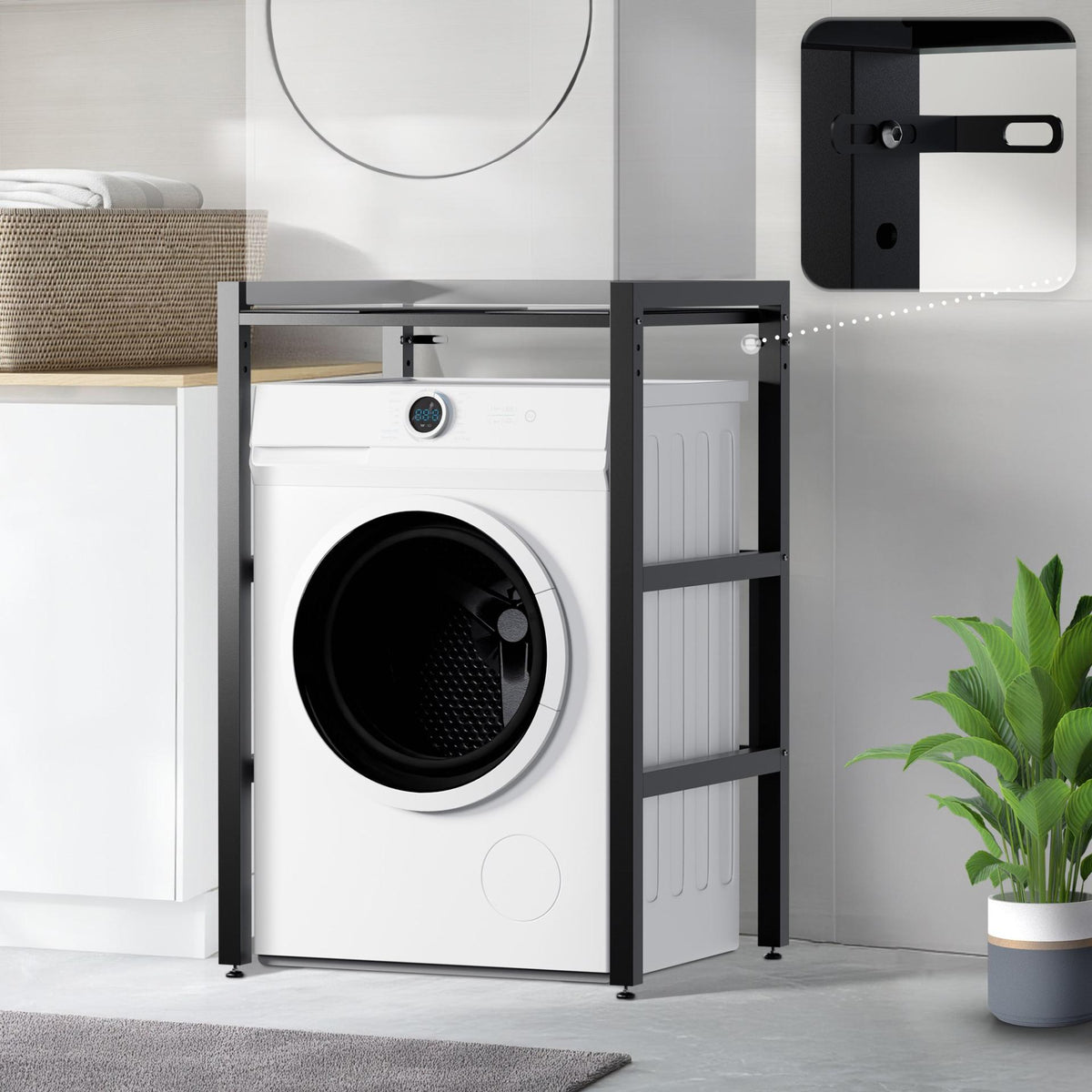 Wasmachine ombouw Gannet zwart schwarz